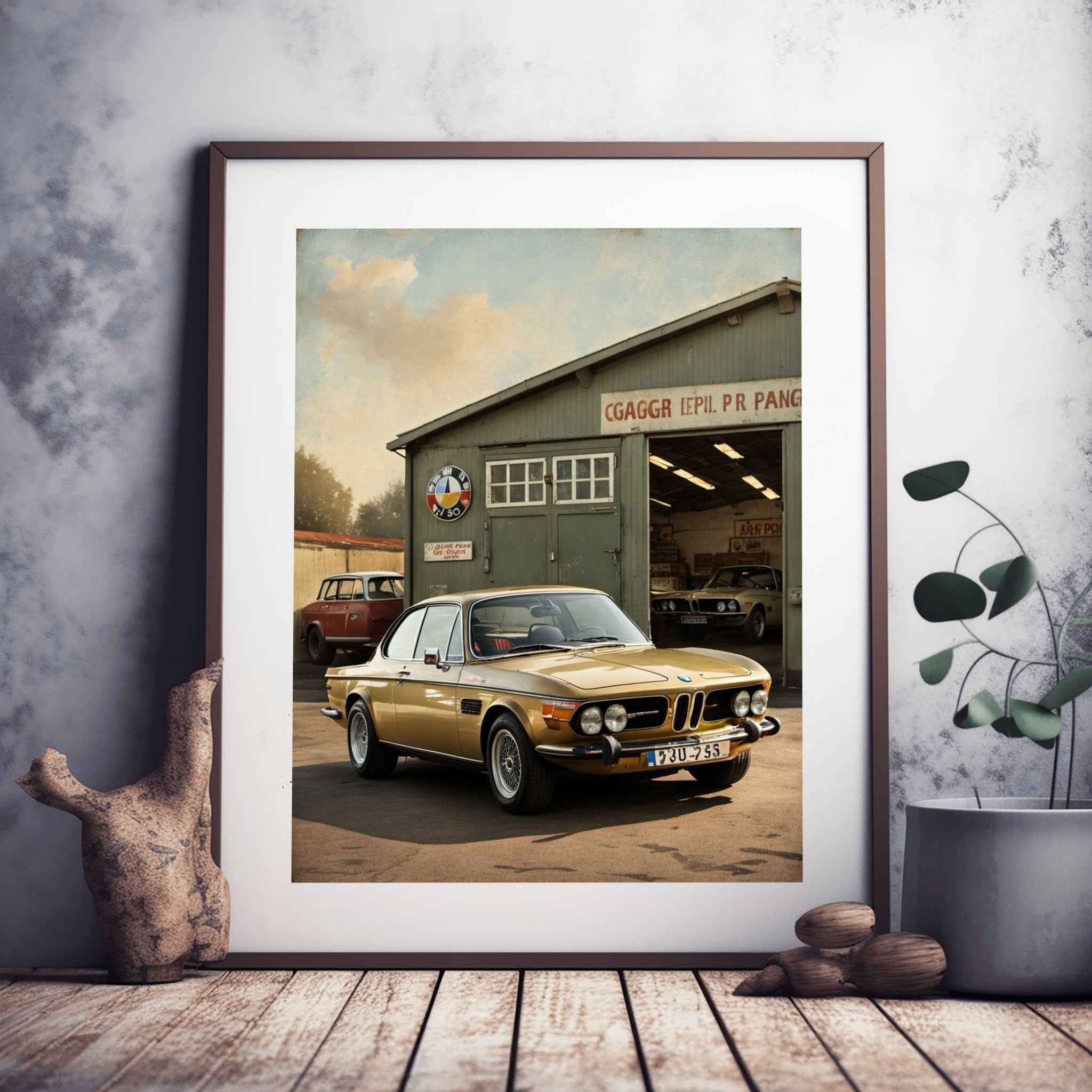1973 Batmobile CSL Racer - Garage Edition | Poster Canvas - AquilVision