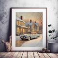 1956 American Formal Luxury Sedan - Winter Edition | Poster Canvas - AquilVision