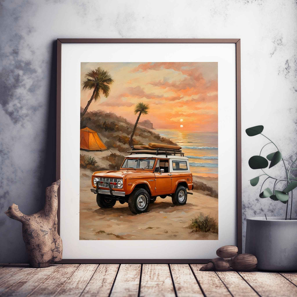 1973 FirstGen Bronco Spirit - Coastal Edition | Poster Canvas
