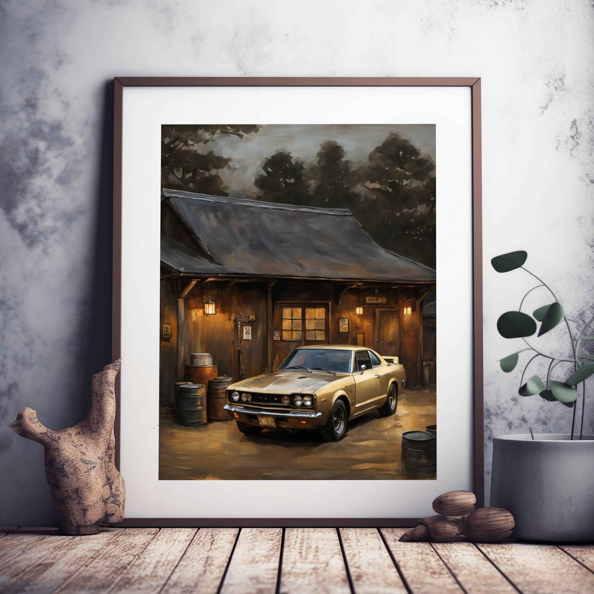 1971 Hakosuka GT-R Legend - Garage Edition | Poster Canvas
