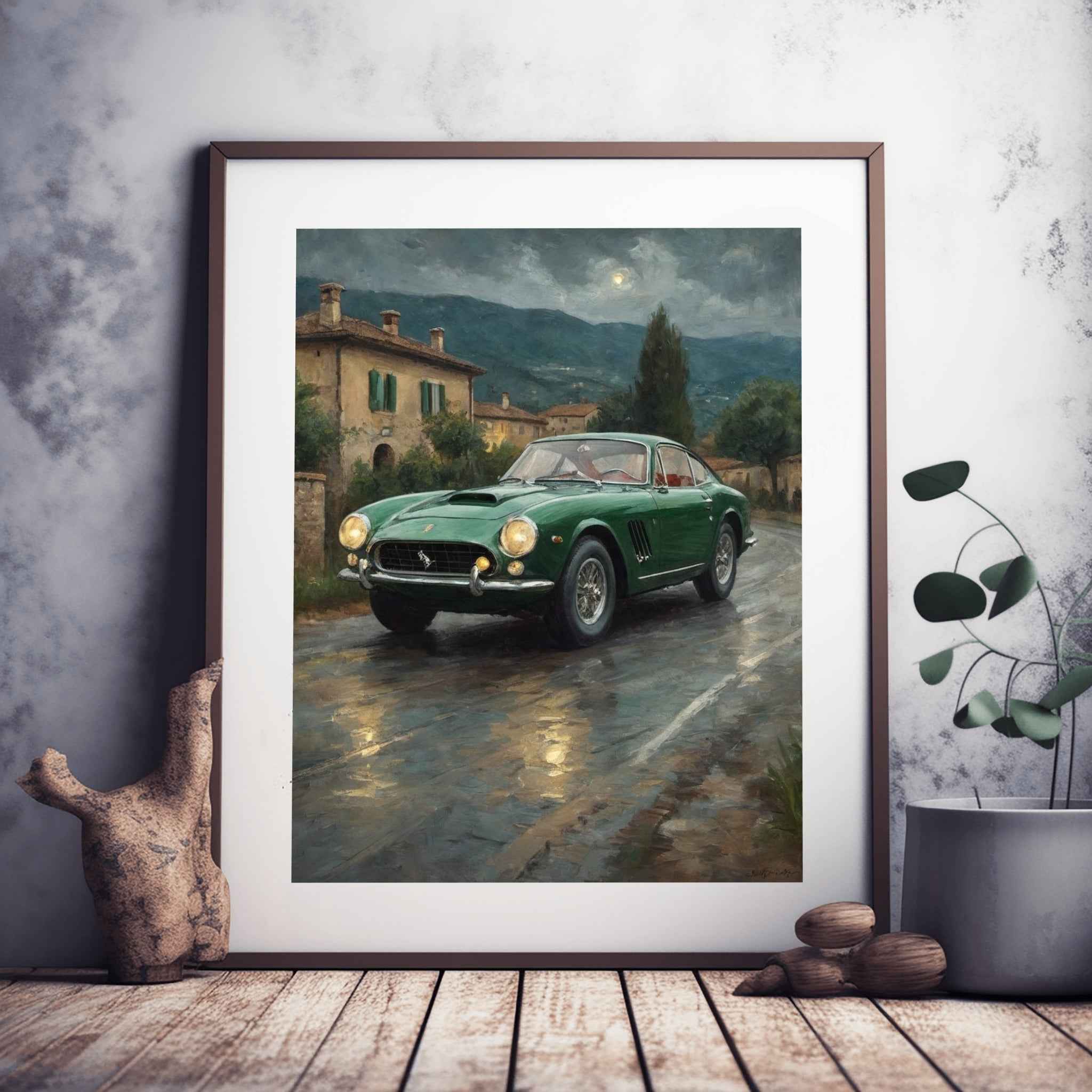 1963 Italian GT Berlinetta - Night Edition | Poster Canvas