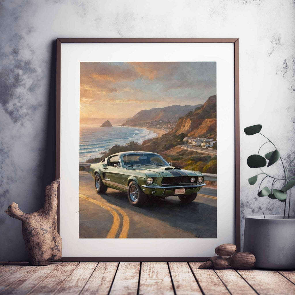 1968 Shelby Muscle Icon - Malibu Edition | Poster Canvas - AquilVision