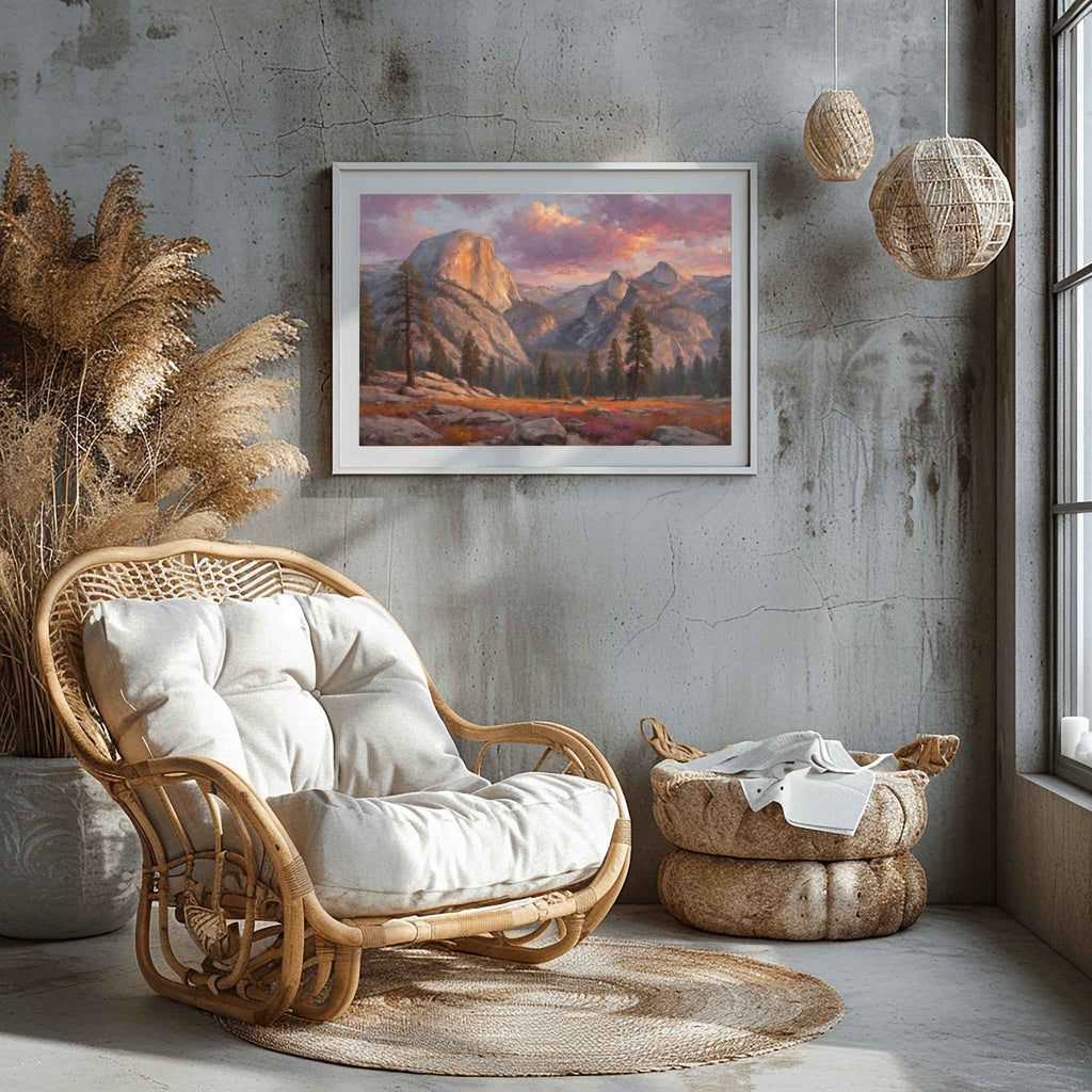 Half Dome Poster Canvas Yosemite National Park Collection