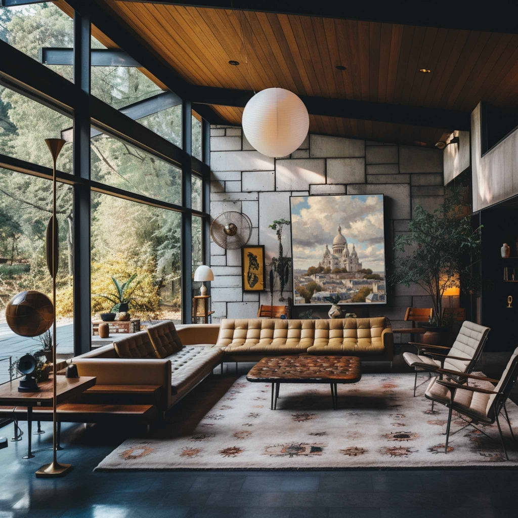 Sacre Coeur Basilica Poster Canvas Artwork - Paris Collection