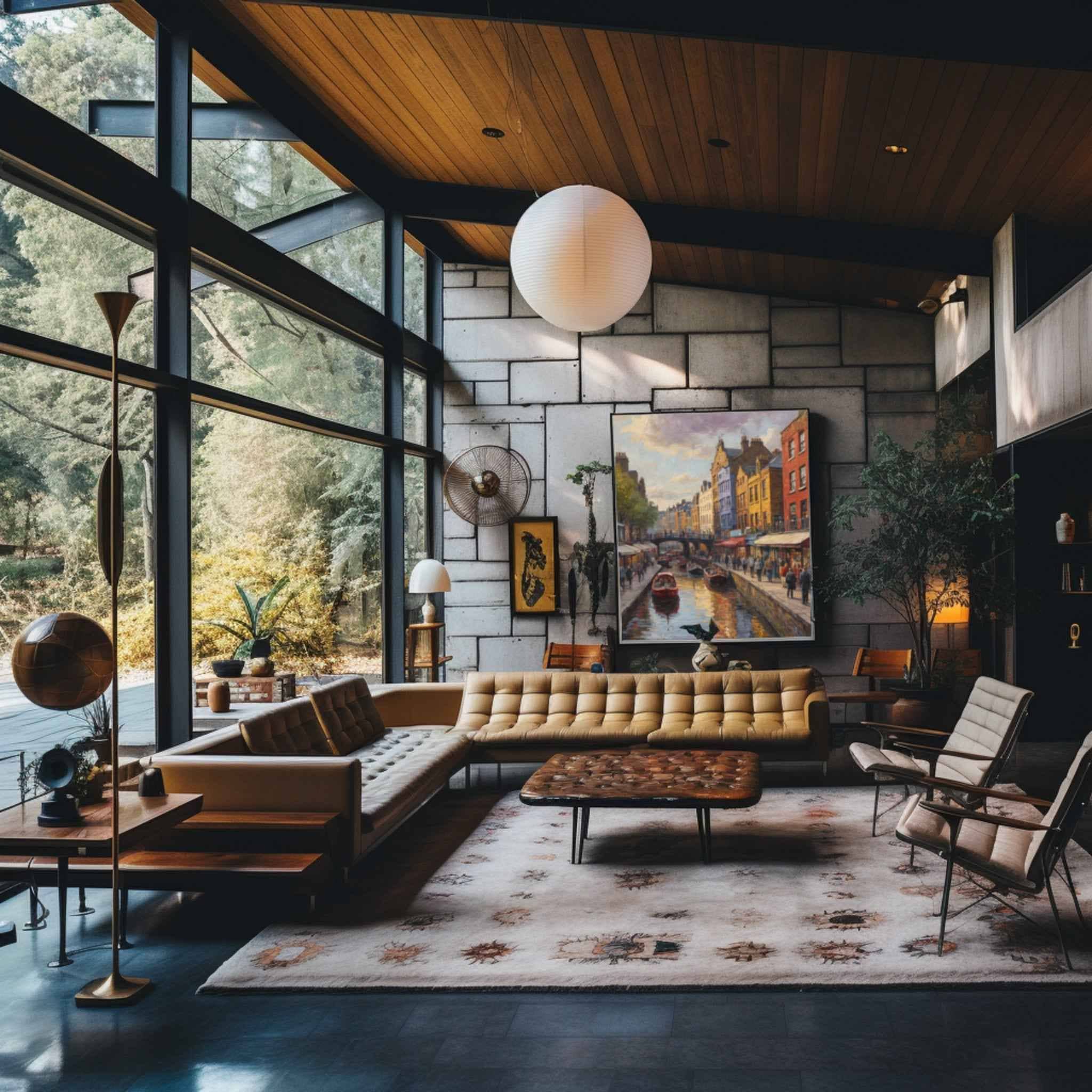 Camden Market Poster Canvas Artwork - London Collection