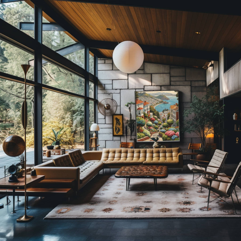 Lombard Street Poster Canvas Artwork - San Francisco Collection