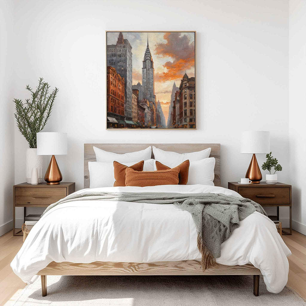 Chrysler Building Poster Canvas Artwork - New York Collection