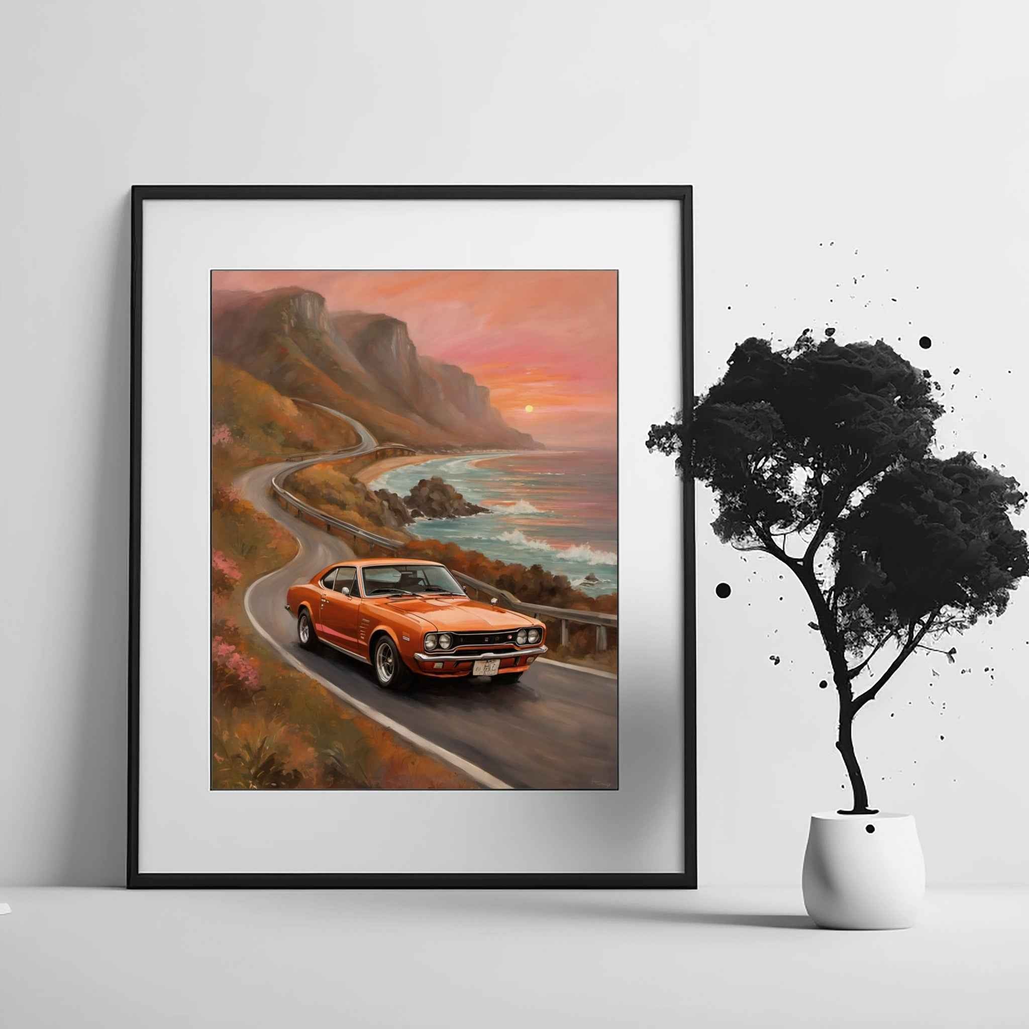 1971 Hakosuka GTR Legend - Beach Edition | Poster Canvas - AquilVision