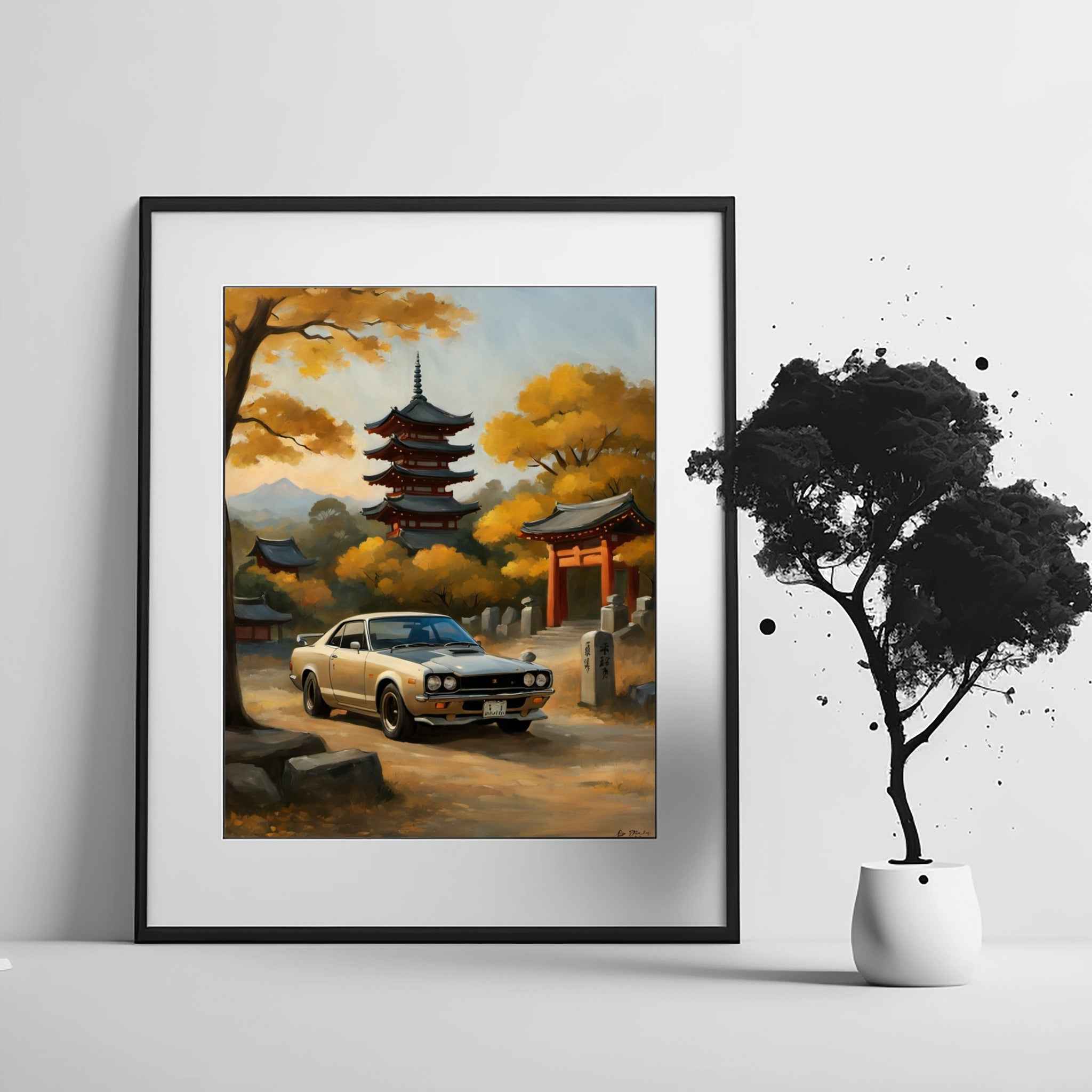 1971 Hakosuka GT-R Legend - Temple Edition | Poster Canvas