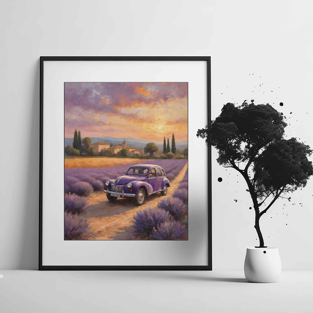 1952 French Economy Pioneer - Lavender Edition | Poster Canvas - AquilVision