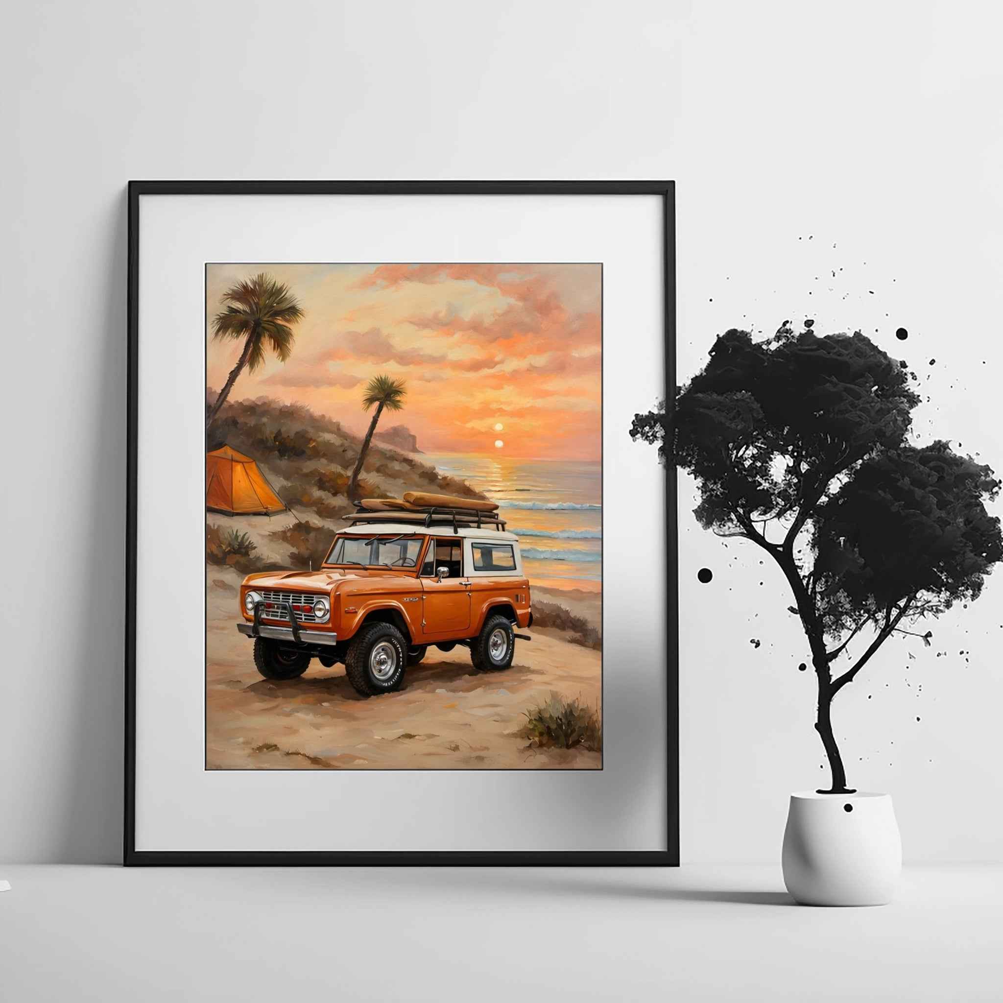 1973 FirstGen Bronco Spirit - Coastal Edition | Poster Canvas