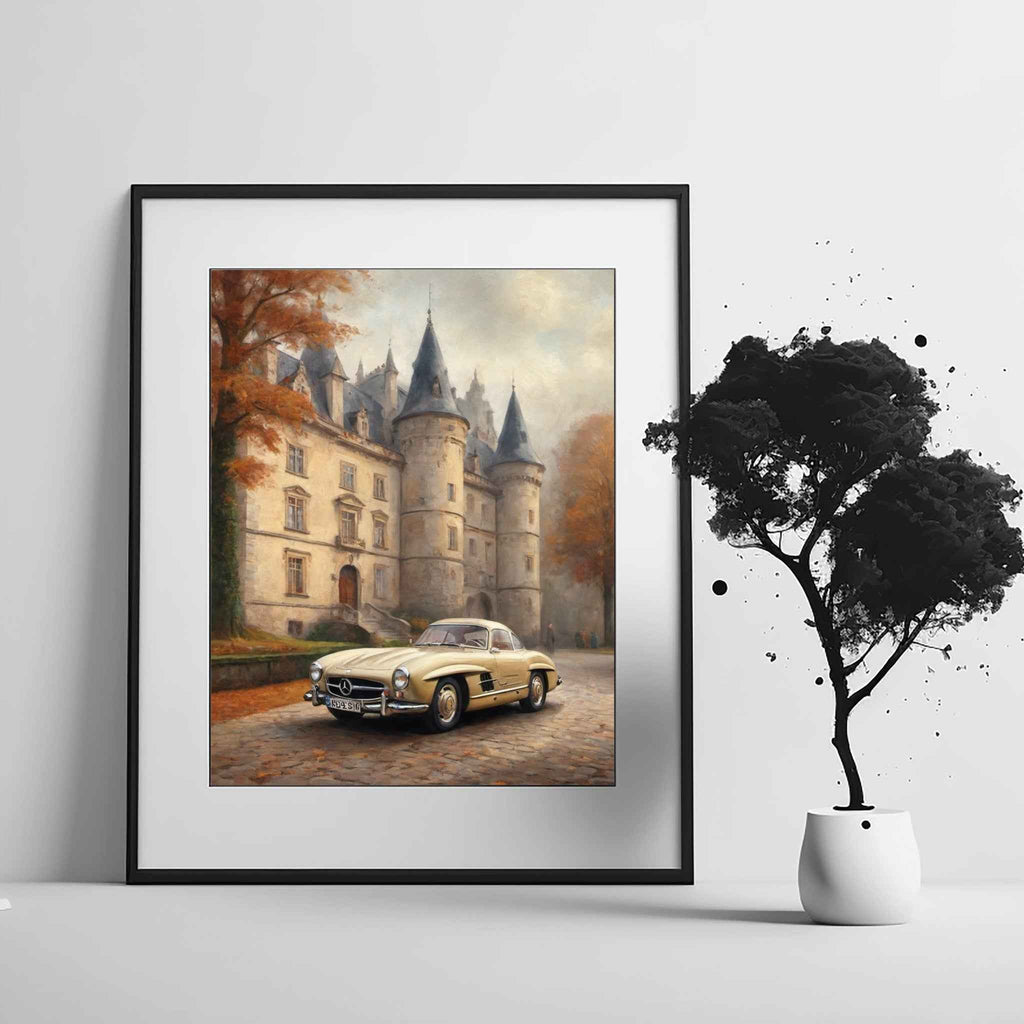 1955 German Gullwing Icon - Castle Edition | Poster Canvas - AquilVision