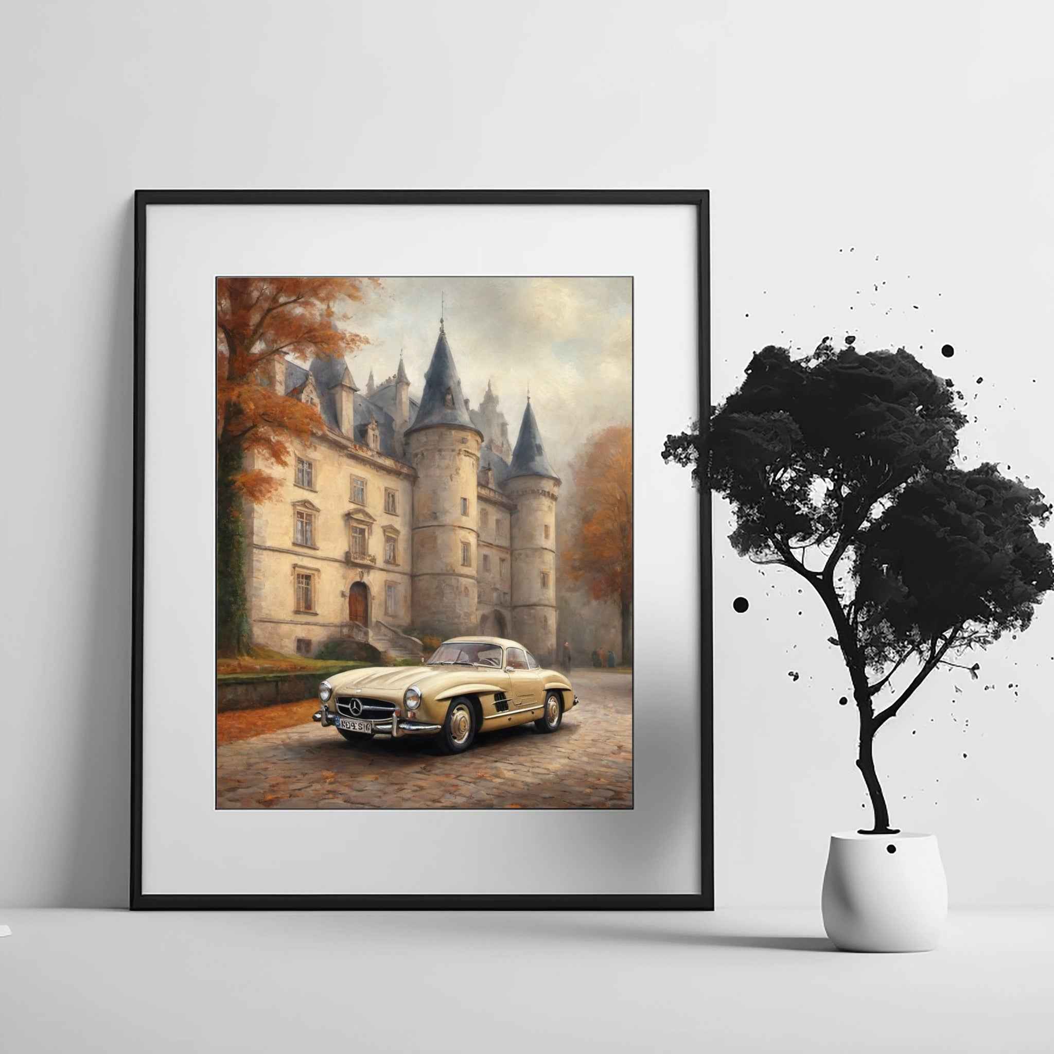 1955 German Gullwing Icon - Castle Edition | Poster Canvas - AquilVision
