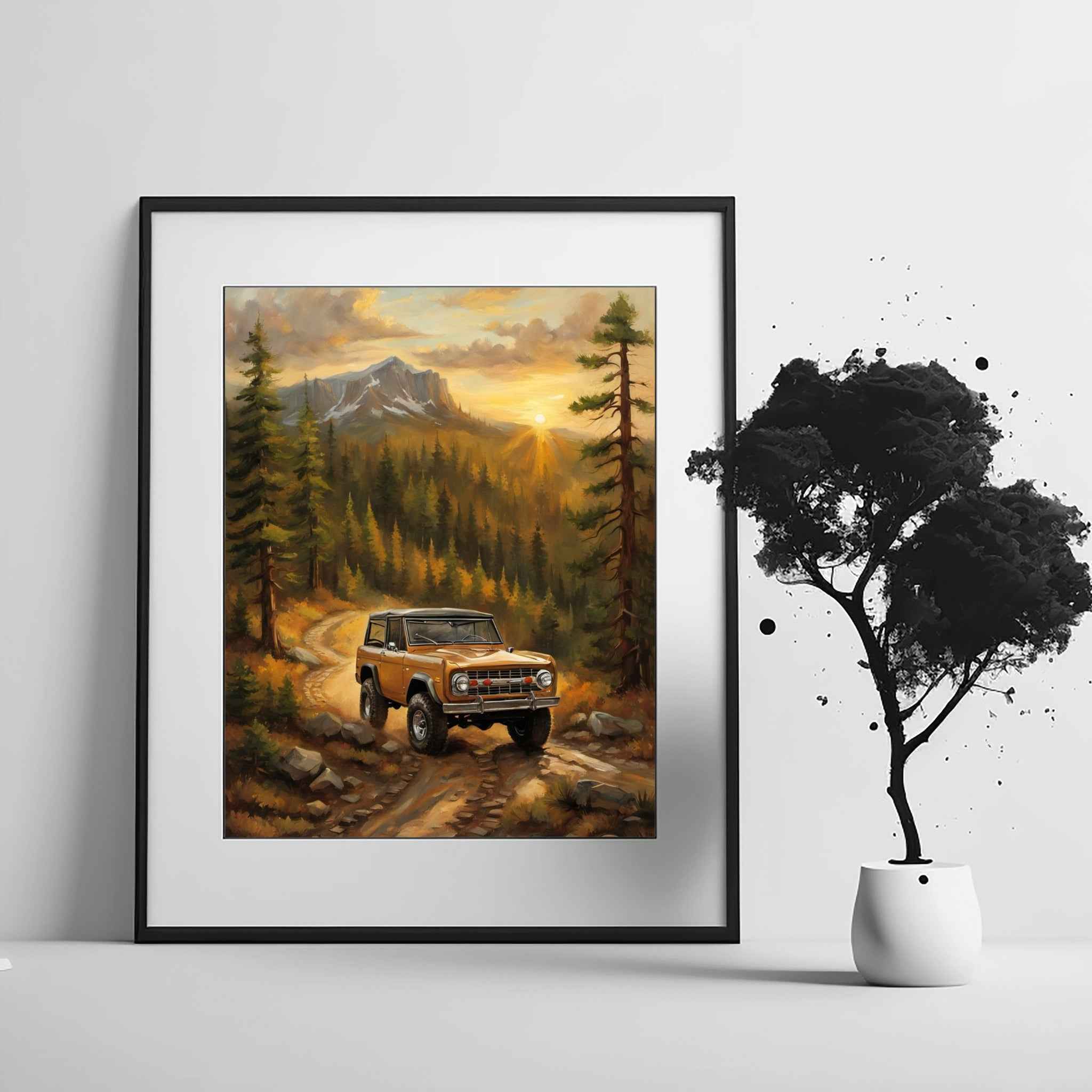 1973 FirstGen Bronco Spirit - Mountain Edition | Poster Canvas