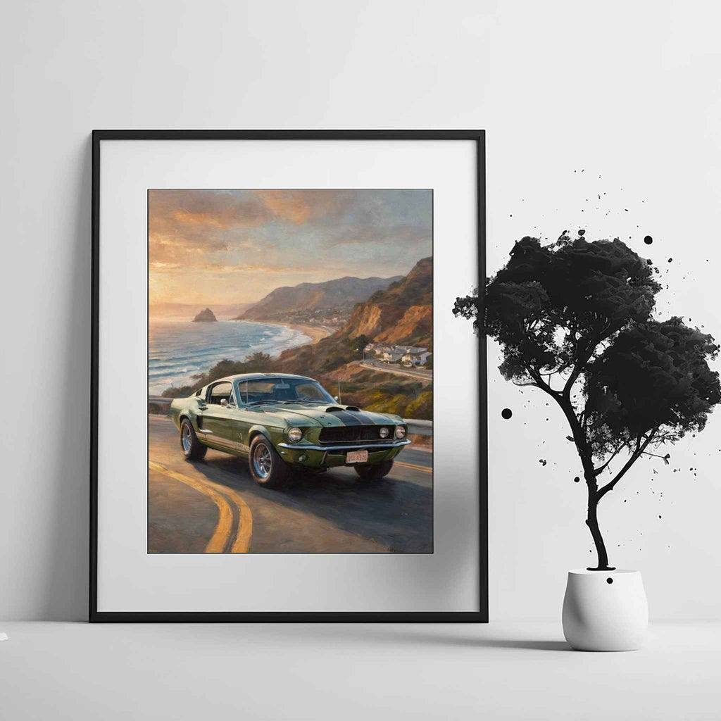 1968 Shelby Muscle Icon - Malibu Edition | Poster Canvas - AquilVision