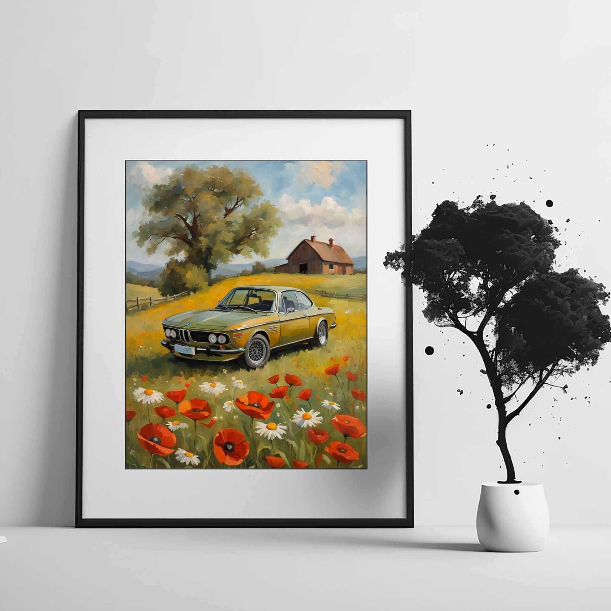 1973 Batmobile CSL Racer - Winter Edition | Poster Canvas - AquilVision