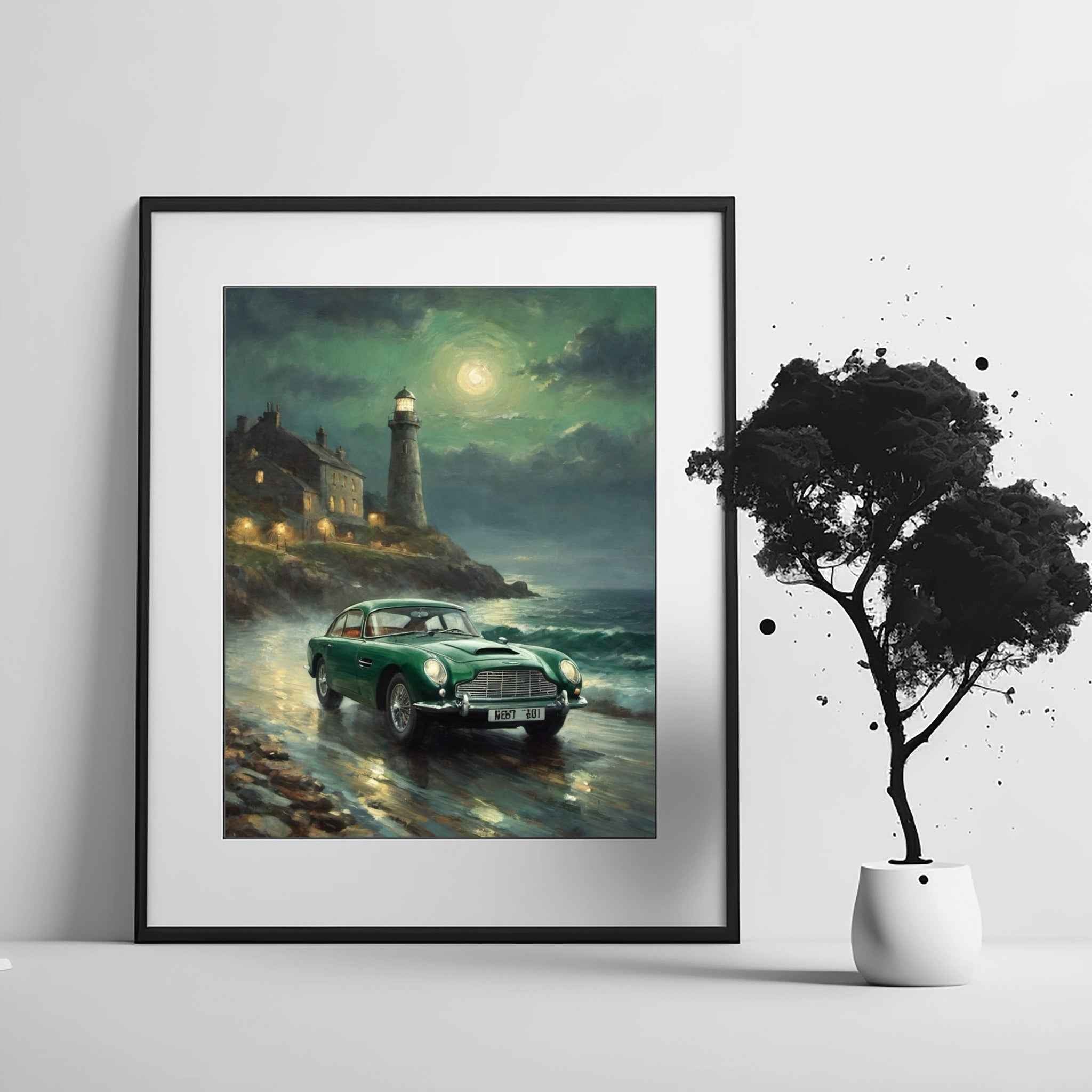 1964 British GT Elegance - Lighthouse Edition | Poster Canvas - AquilVision