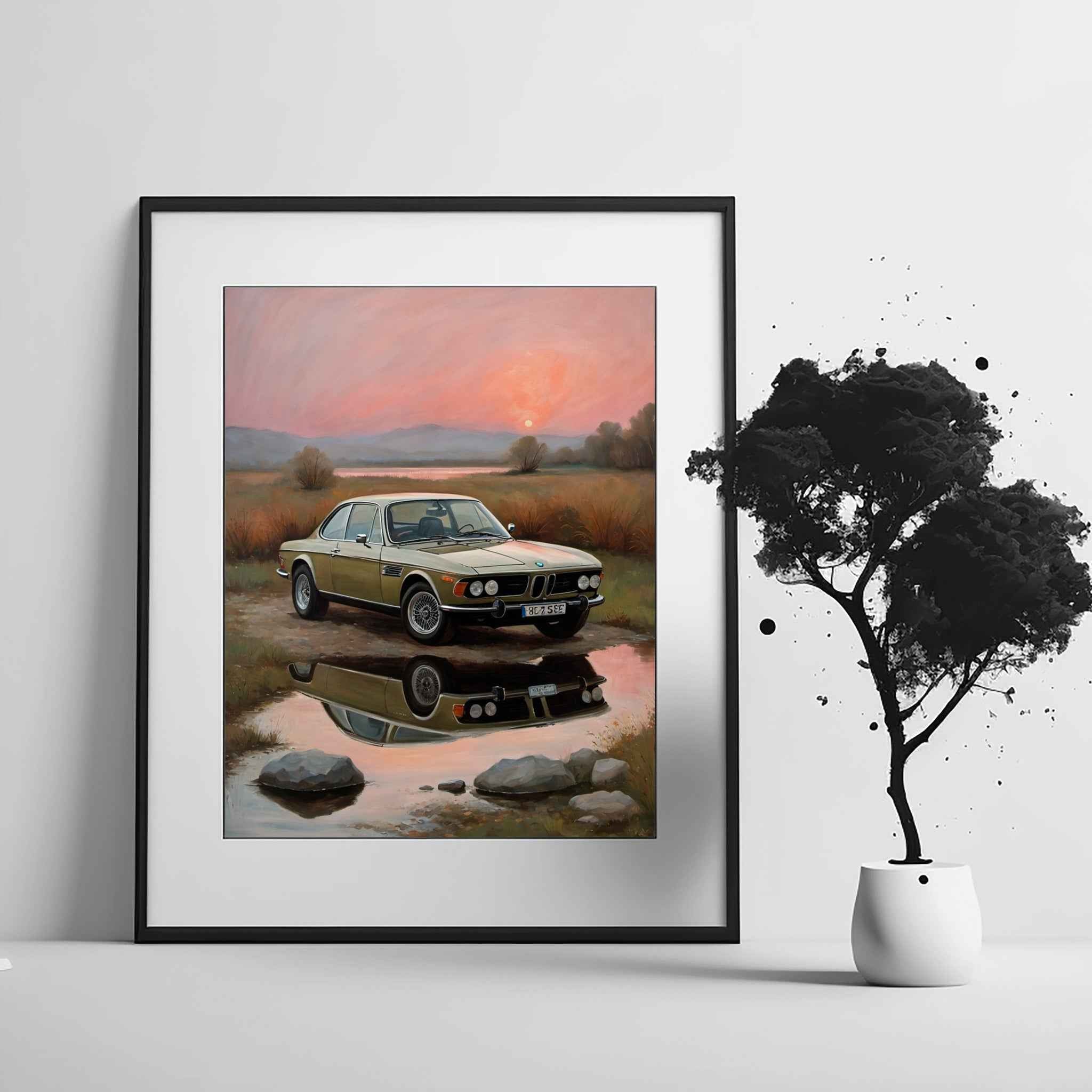 1973 Batmobile CSL Racer - Lake Edition | Poster Canvas - AquilVision