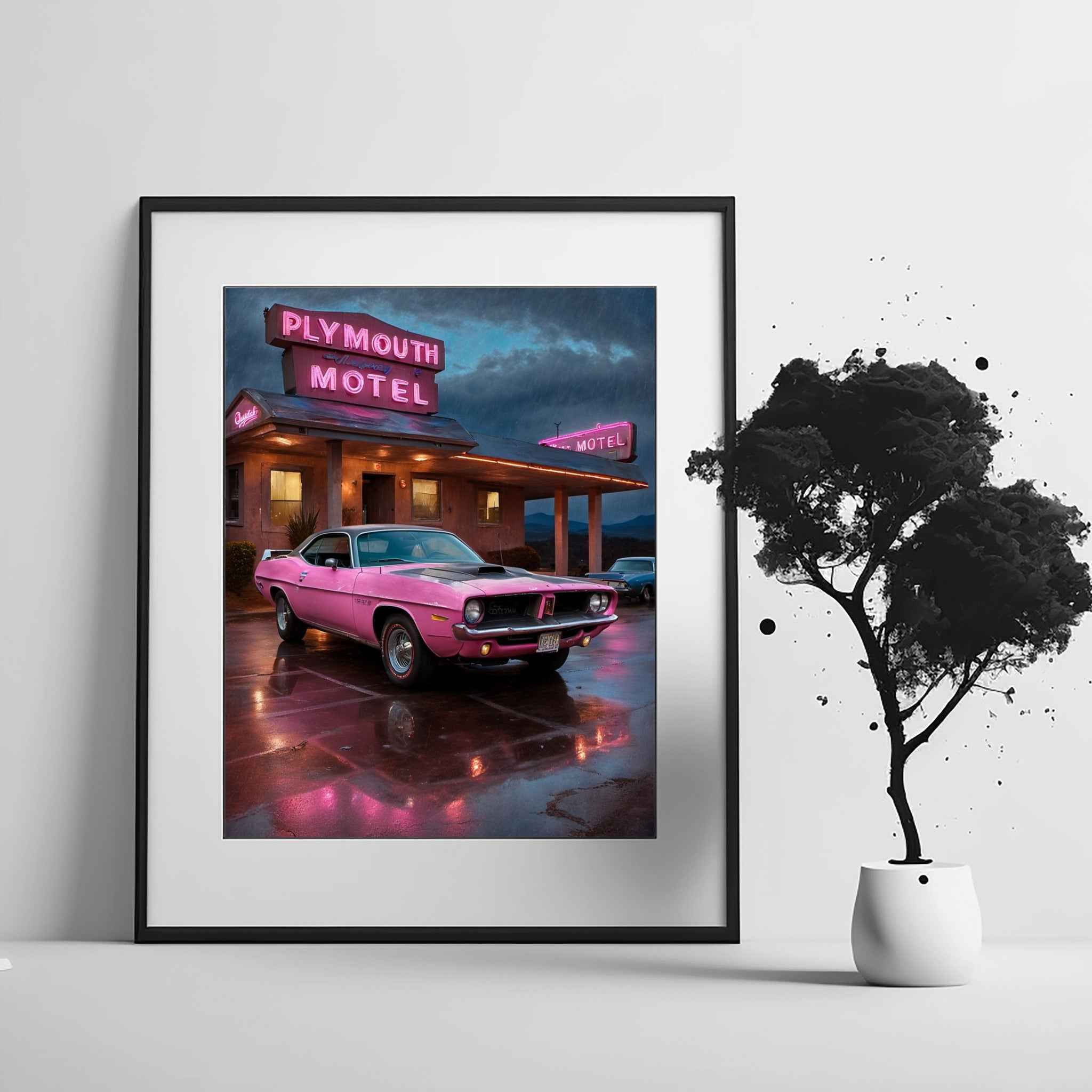 1970 Cuda High-Impact Era - Vintage Hotel Edition | Poster Canvas - AquilVision