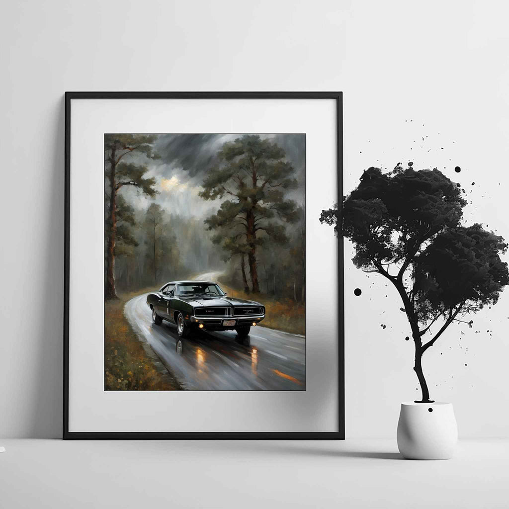 1969 RT Charger Power - Forest Edition | Poster Canvas - AquilVision