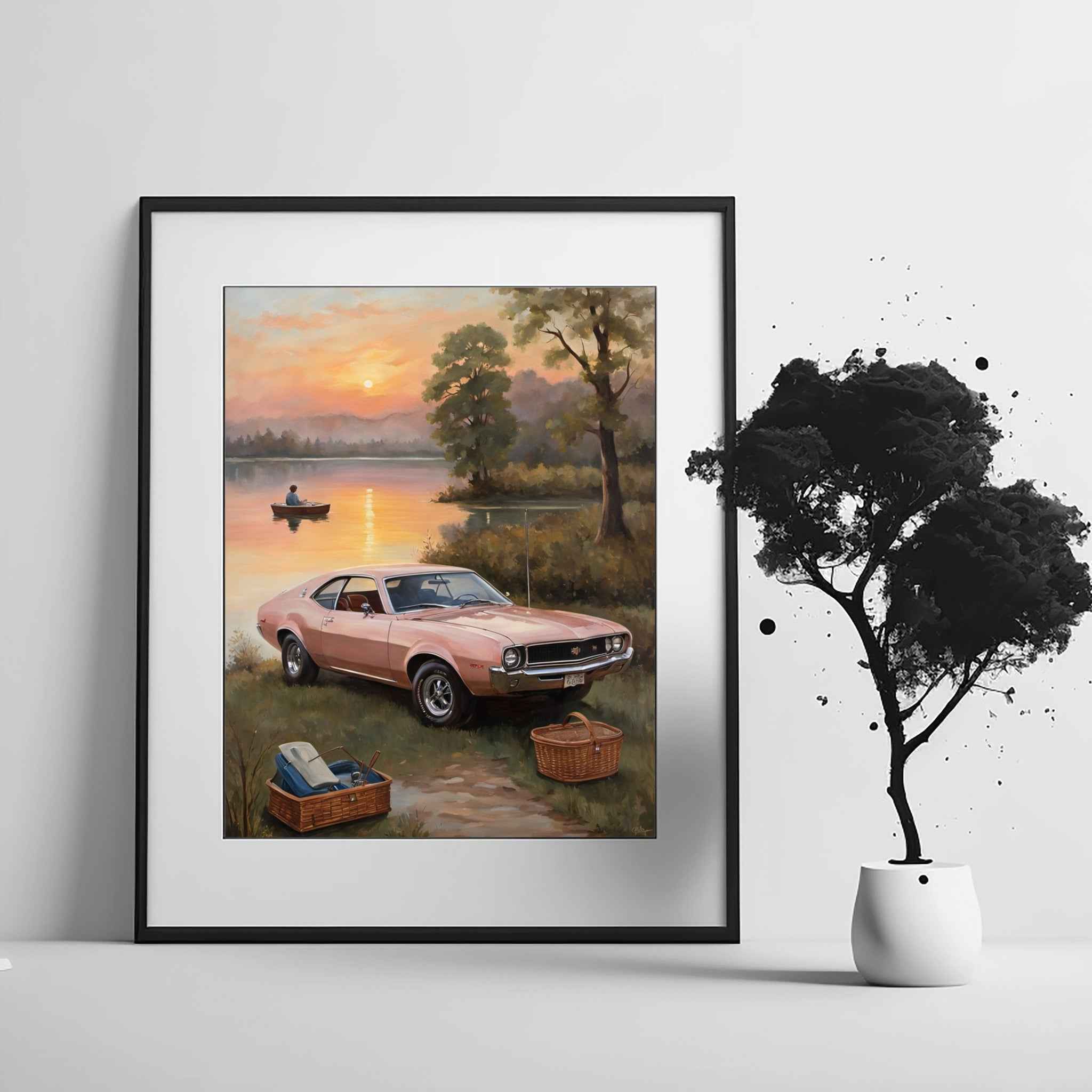 1968 AMC Javelin Spirit - Lakeside Edition | Poster Canvas - AquilVision