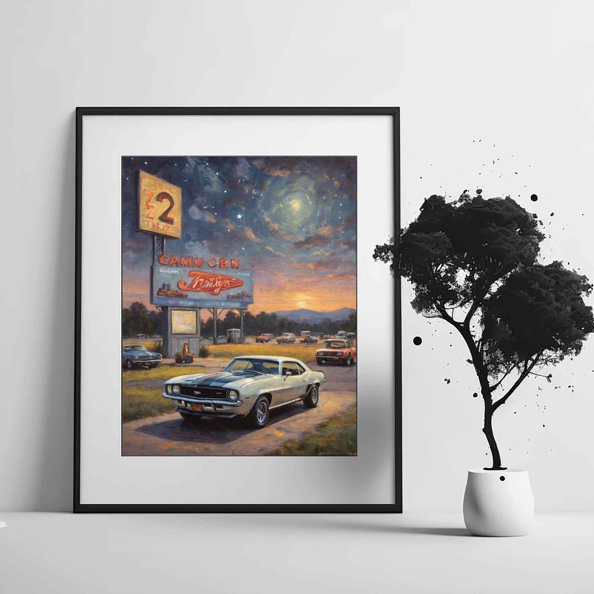 1969 Z28 Power Edition - Night Edition | Poster Canvas
