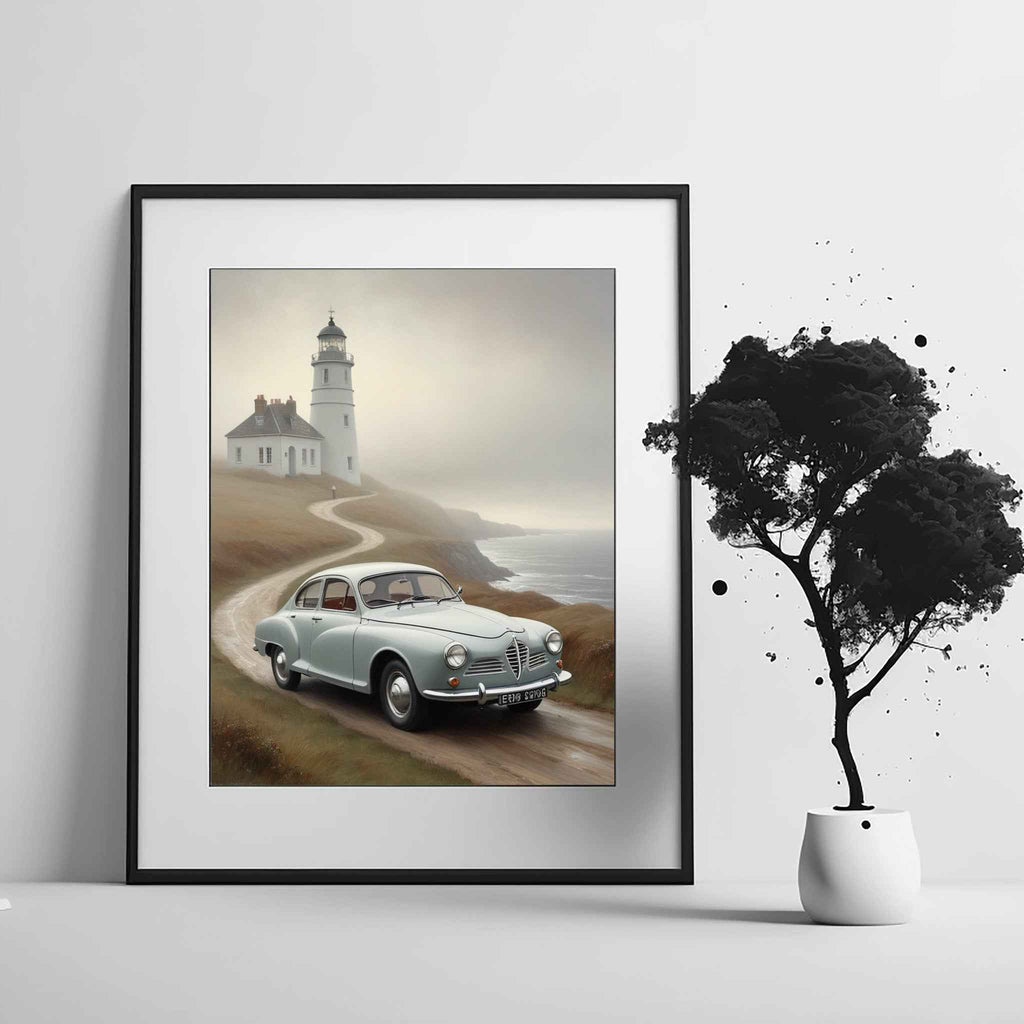 1960 Swedish Rally Legend - Lighthouse Edition | Poster Canvas - AquilVision