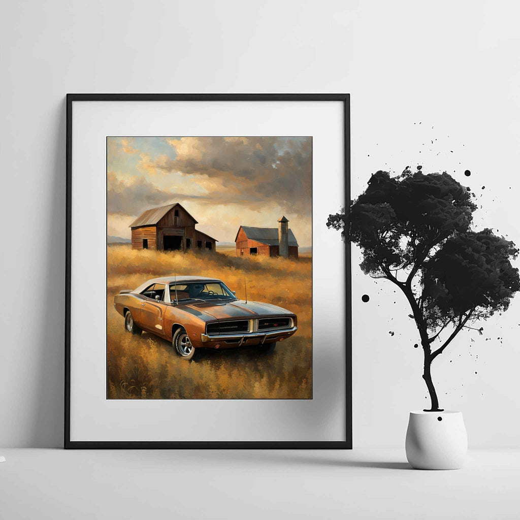 1969 RT Charger Power - Barn Edition | Poster Canvas - AquilVision