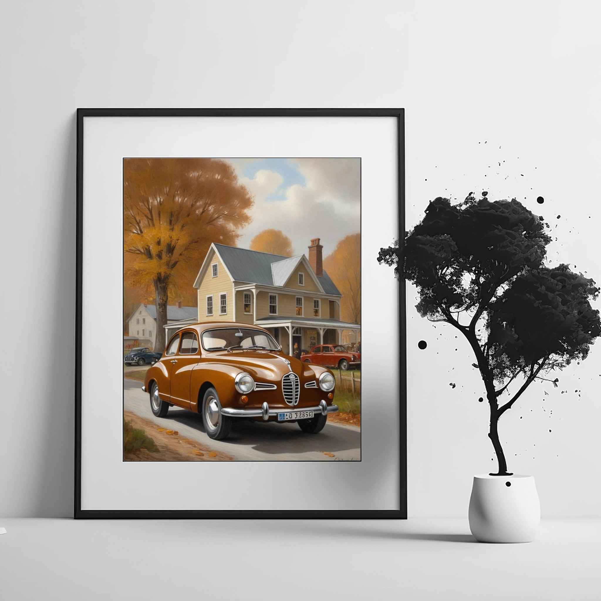 1960 Swedish Rally Legend - Autumn Edition | Poster Canvas