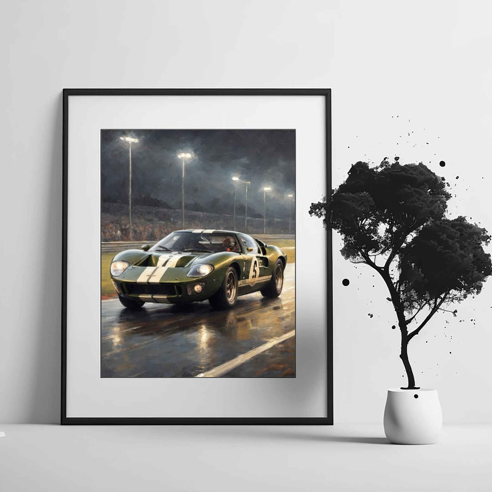 1966 Le Mans Victor - Night Edition | Poster Canvas - AquilVision