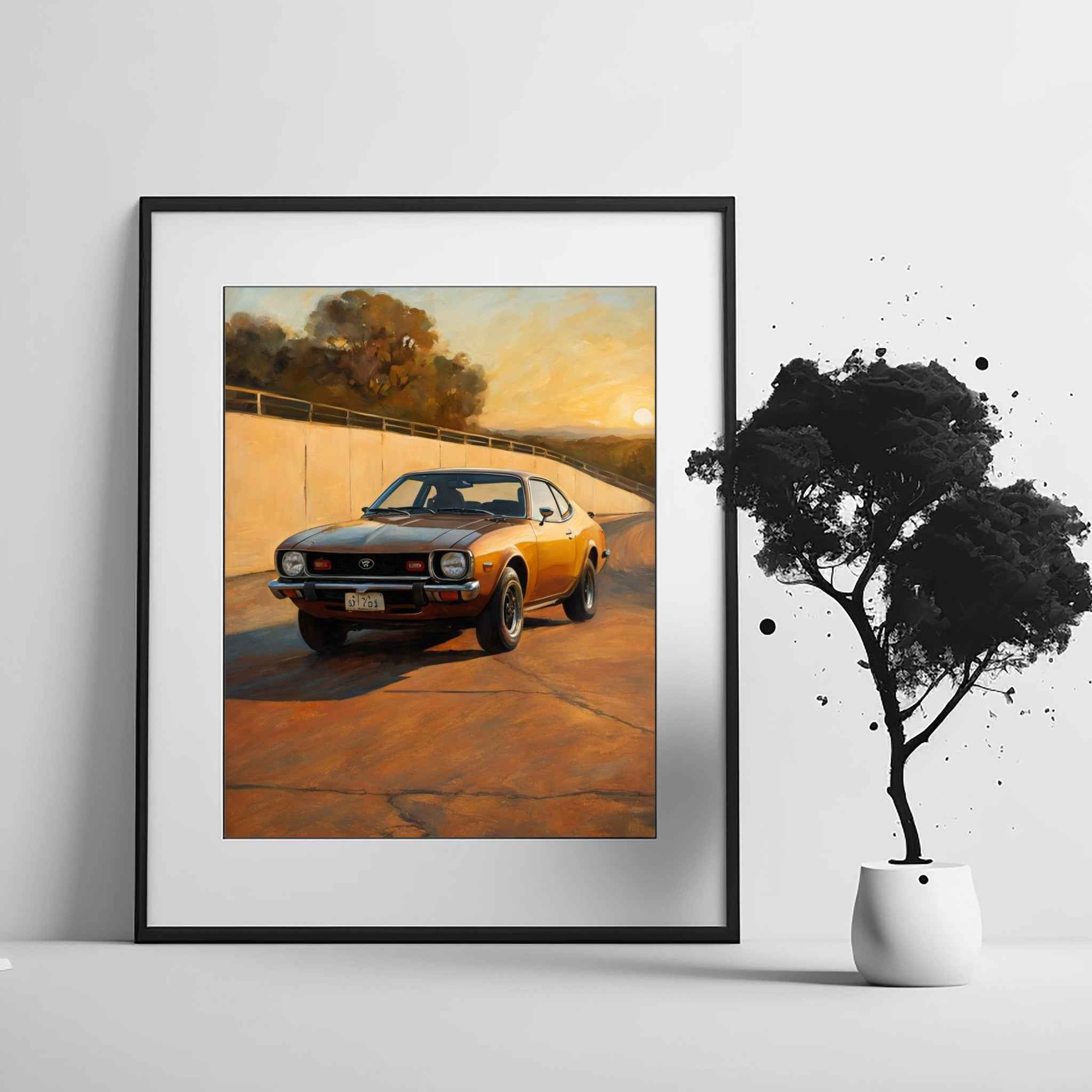 1974 Japanese GT Pioneer - Racetrack Edition | Poster Canvas - AquilVision