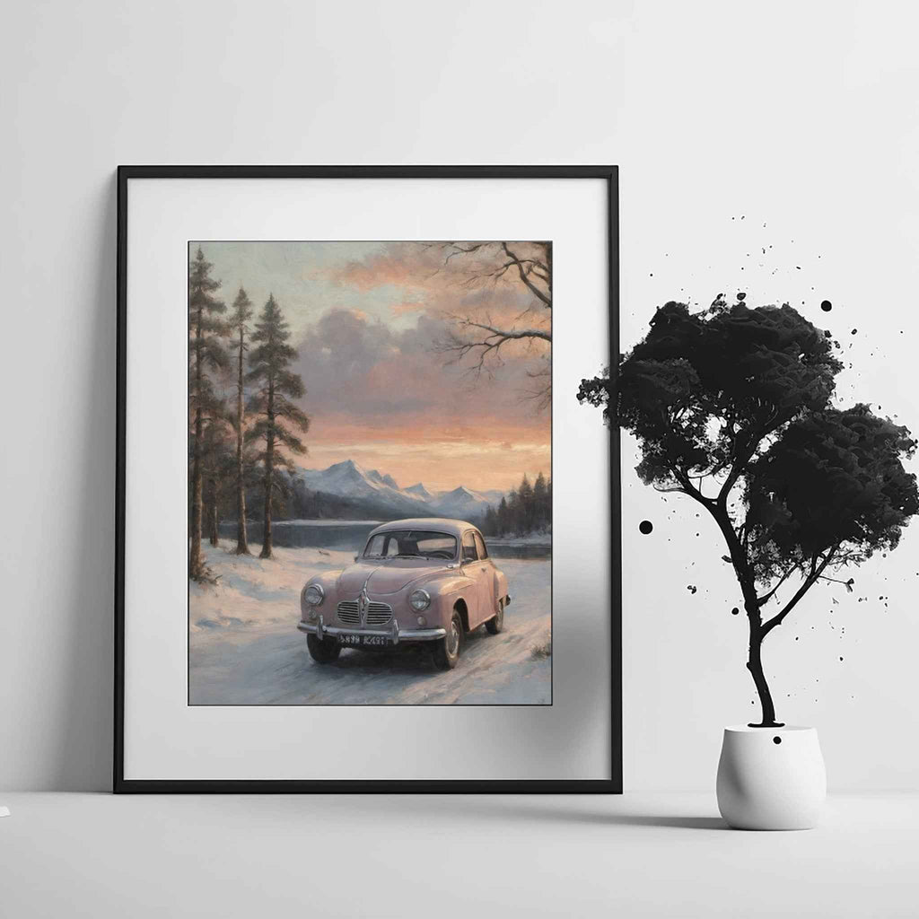 1960 Swedish Rally Legend - Lake Edition | Poster Canvas - AquilVision