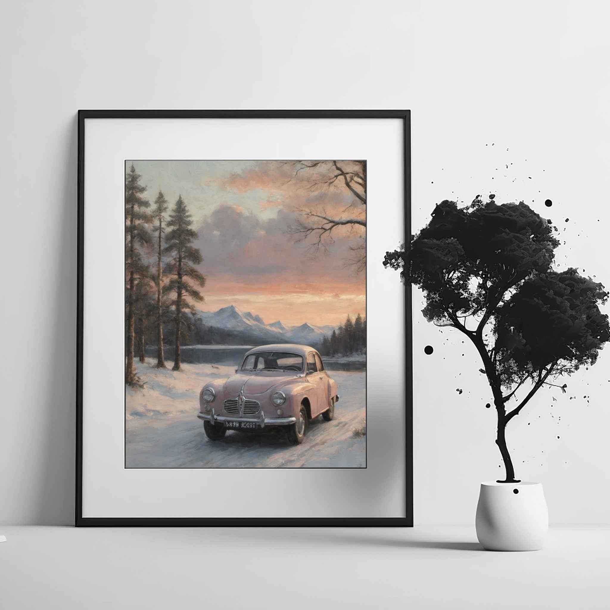 1960 Swedish Rally Legend - Lake Edition | Poster Canvas