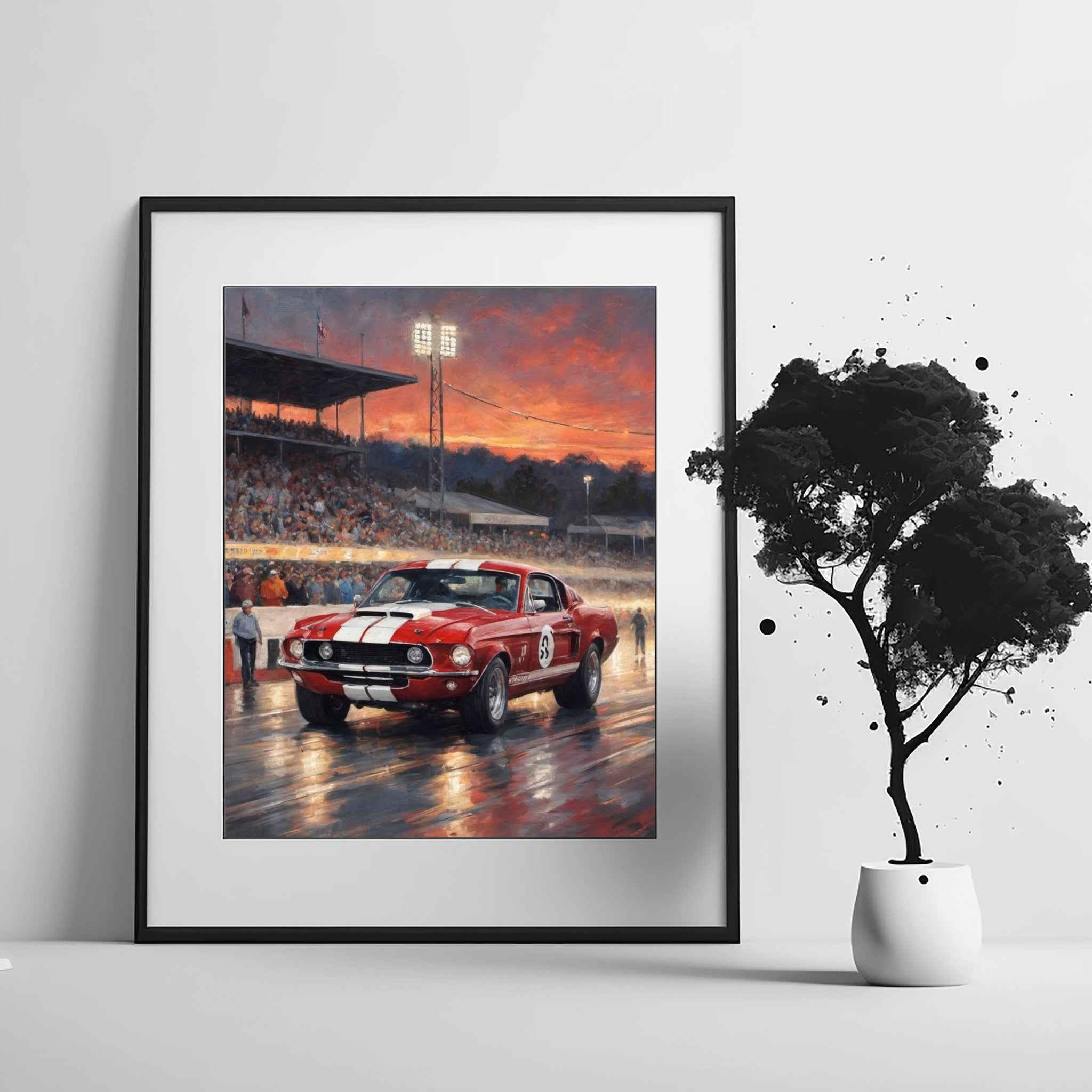 1968 Shelby Muscle Icon - Night Edition | Poster Canvas - AquilVision
