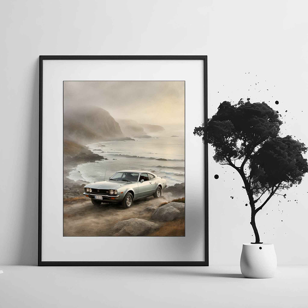 1974 Japanese GT Pioneer - Coastal Edition | Poster Canvas - AquilVision