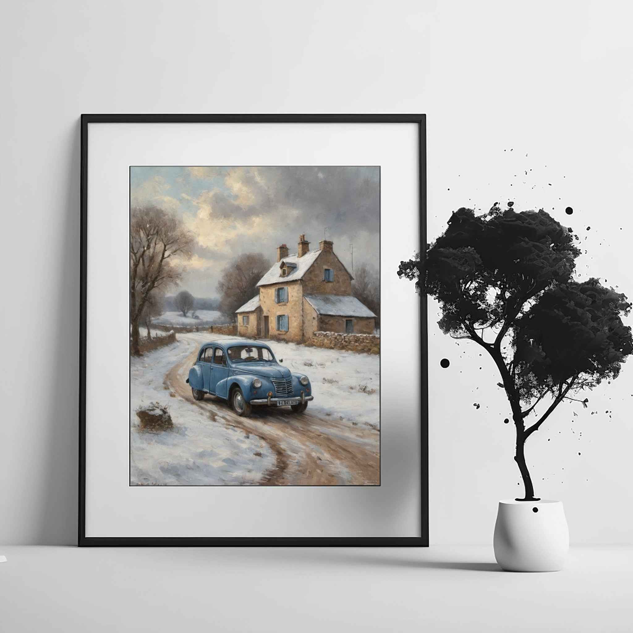 1952 French Economy Pioneer - Winter Edition | Poster Canvas - AquilVision
