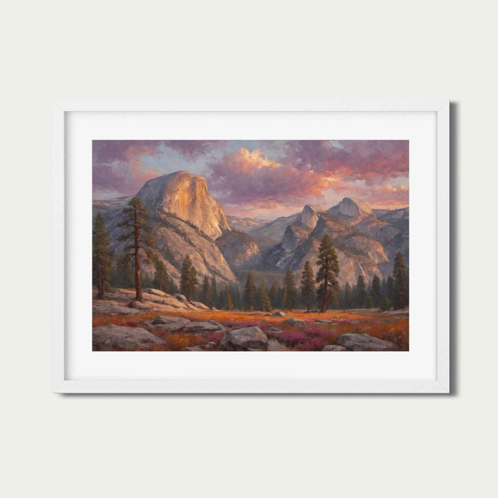 Half Dome Poster Canvas Yosemite National Park Collection