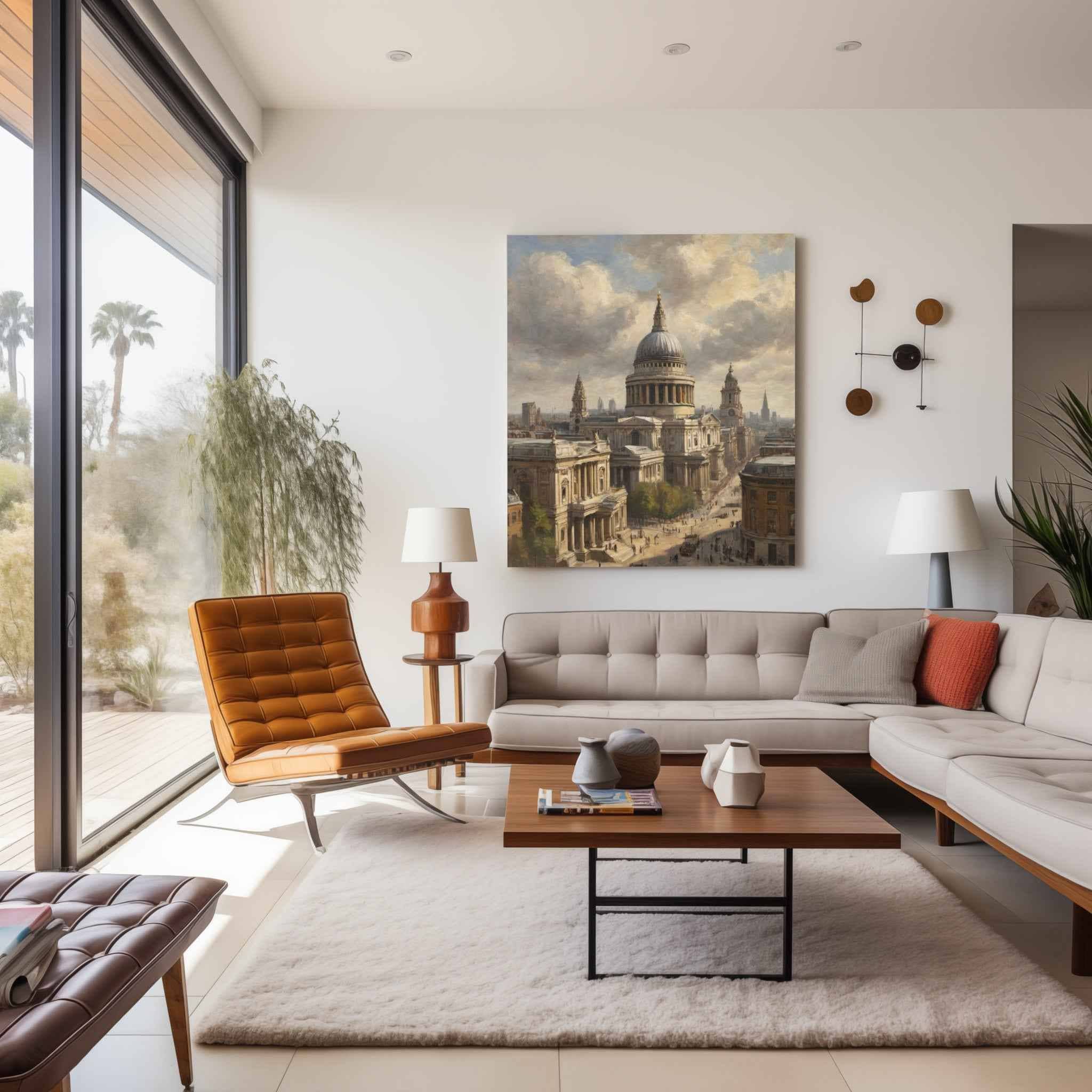 St Paul's Cathedral Poster Canvas Artwork - London Collection