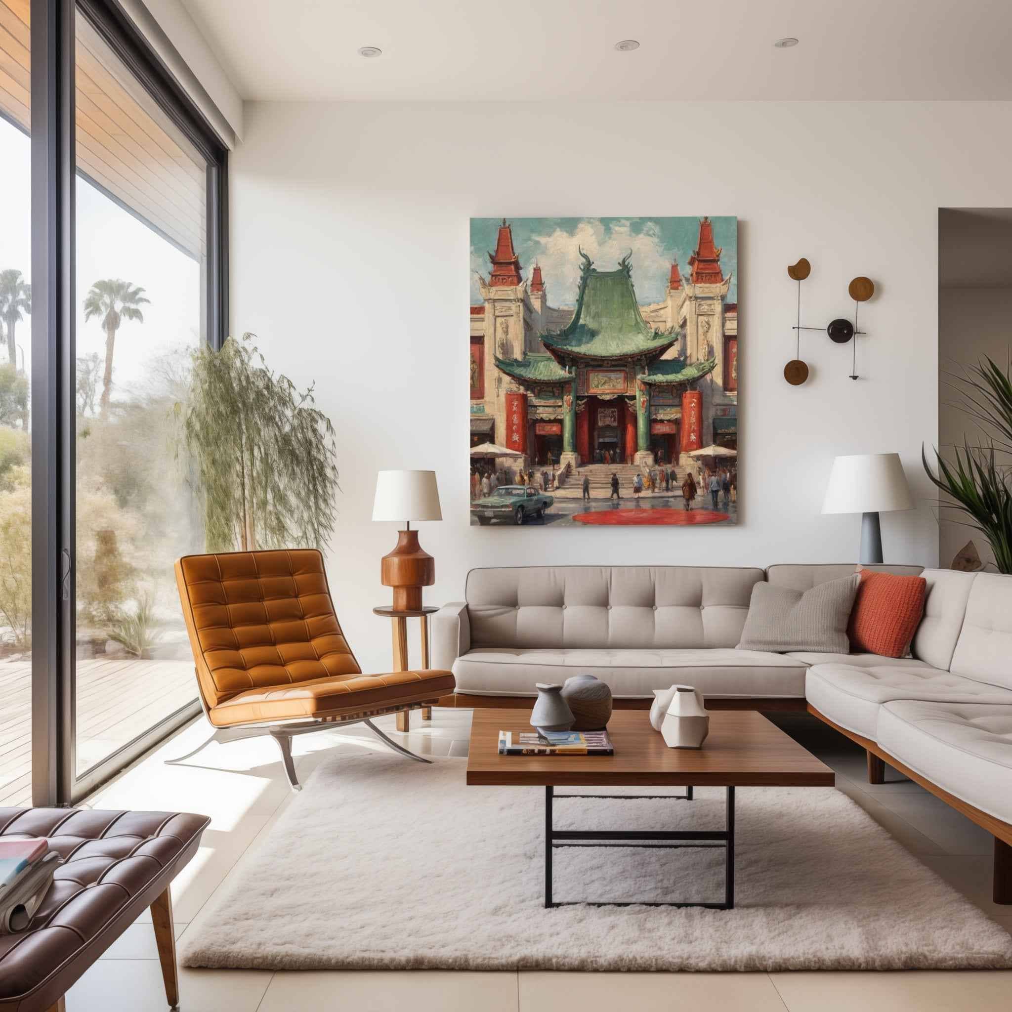 TCL Chinese Theatre Poster Canvas Artwork - Los Angeles Collection