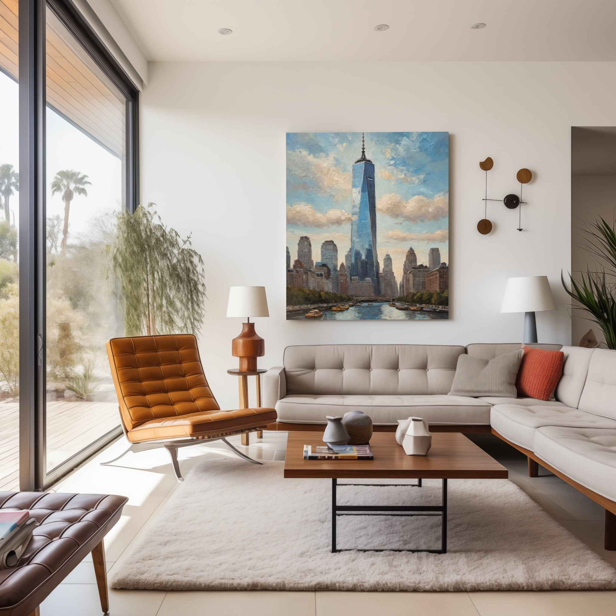 One World Trade Center Poster Canvas Artwork - New York Collection