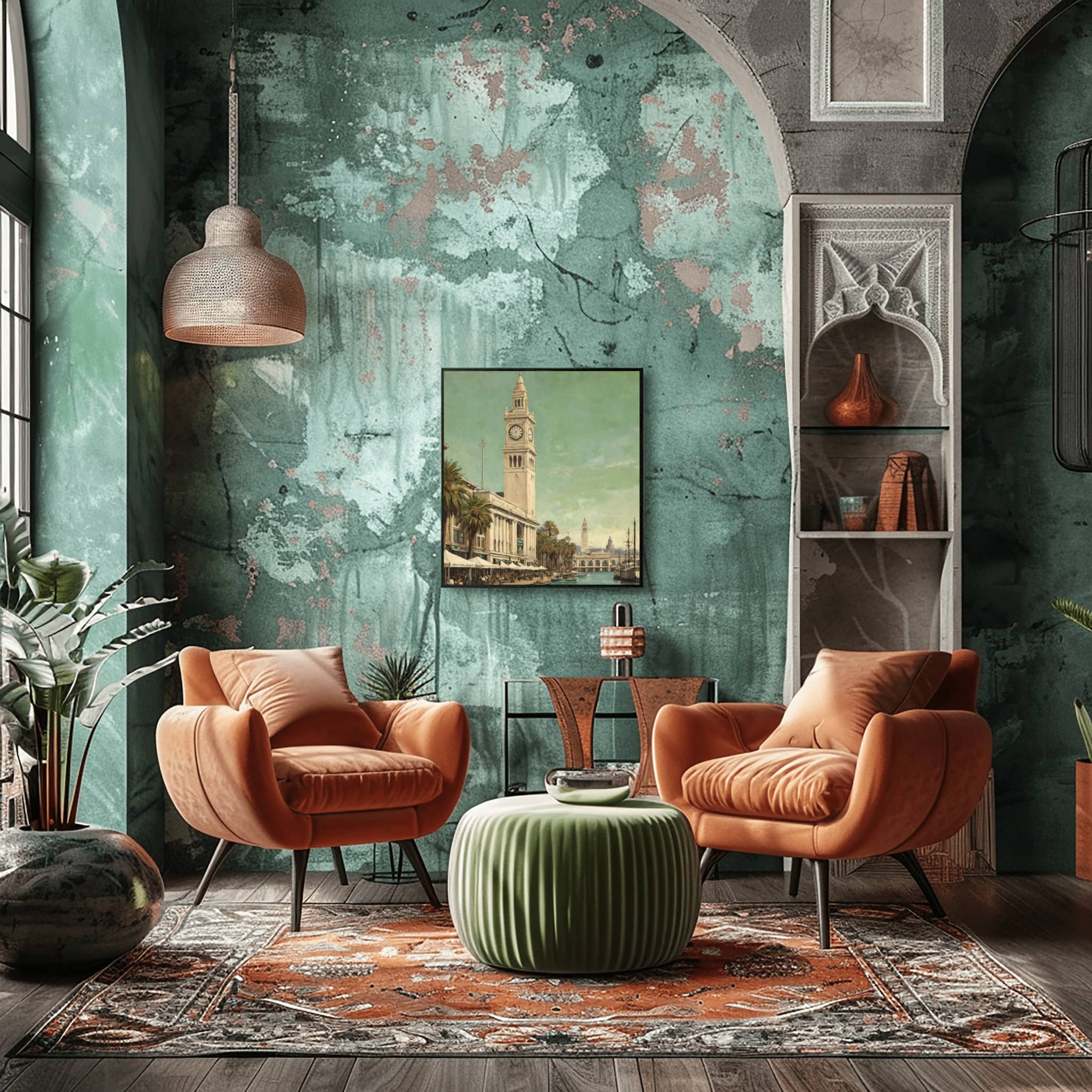 Ferry Building Poster Canvas Artwork - San Francisco Collection