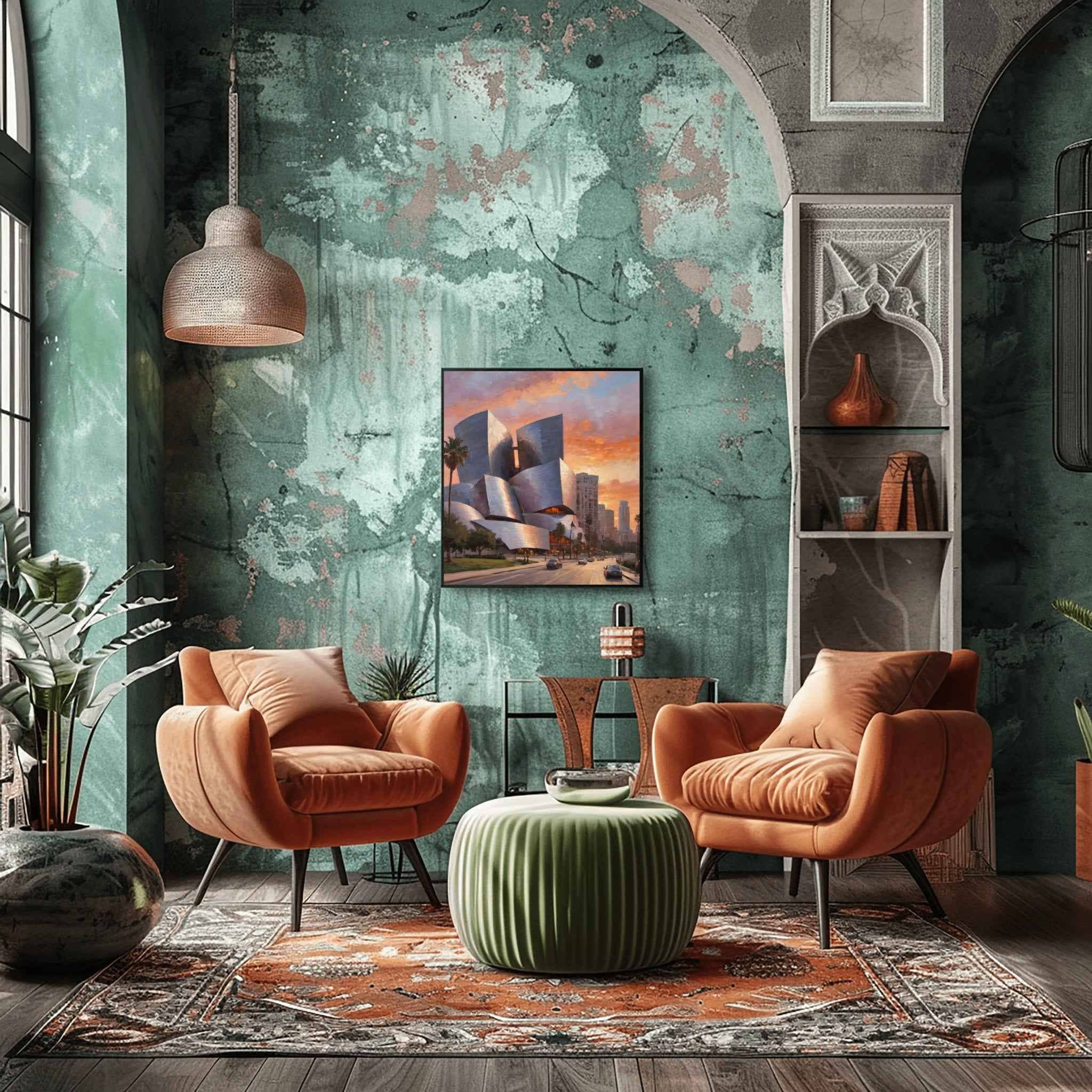 Concert Hall Poster Canvas Artwork - Los Angeles Collection