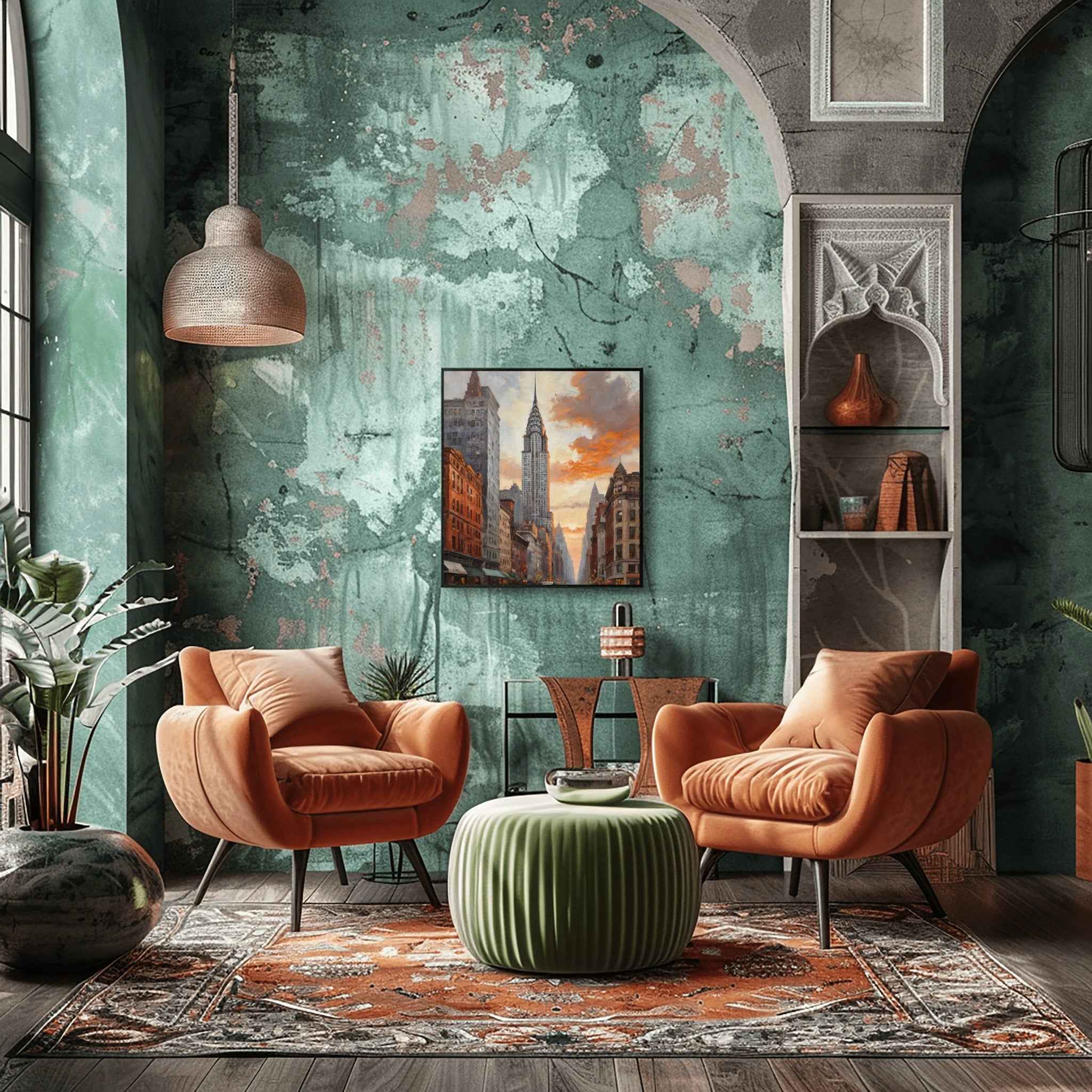 Chrysler Building Poster Canvas Artwork - New York Collection