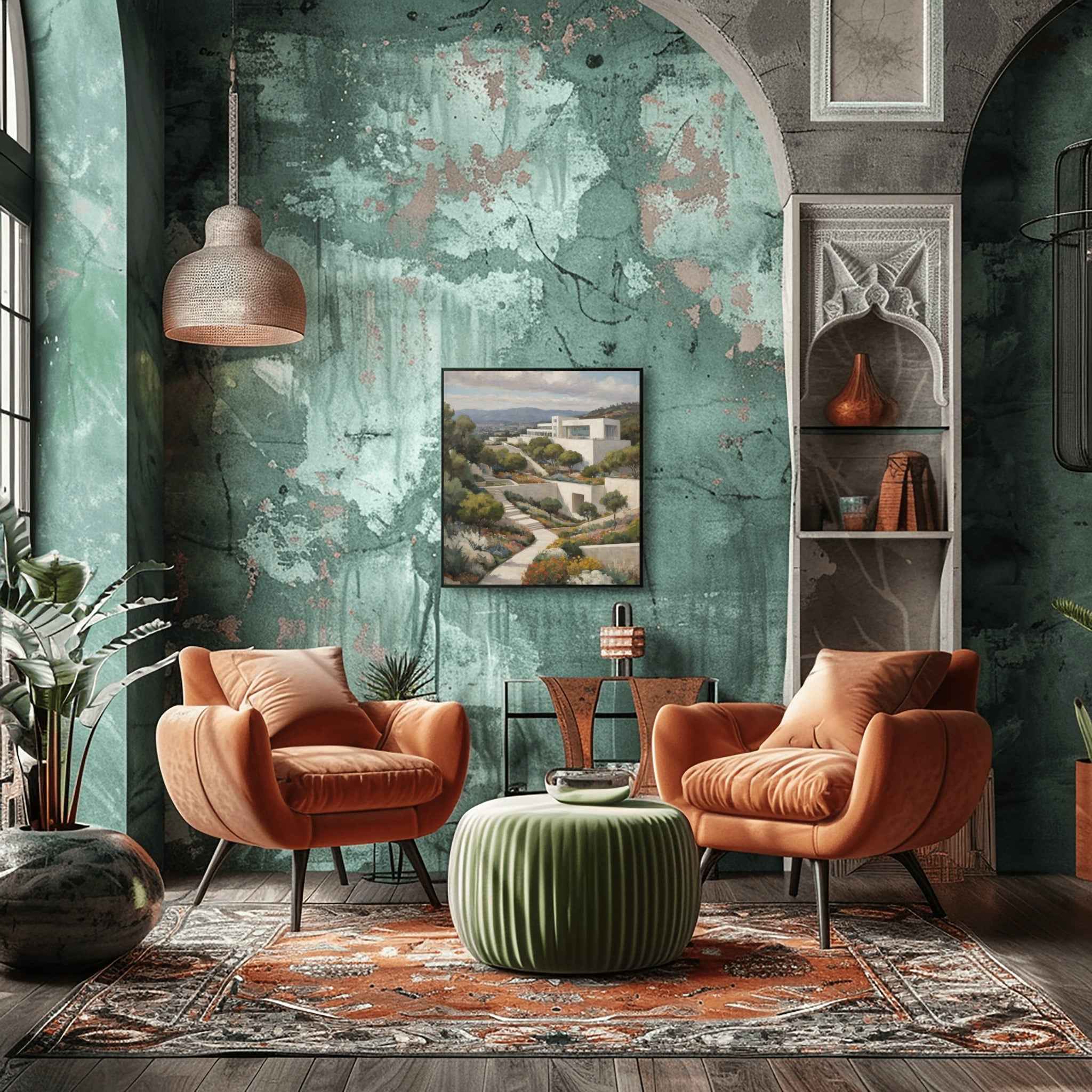 The Getty Center Poster Canvas Artwork - Los Angeles Collection