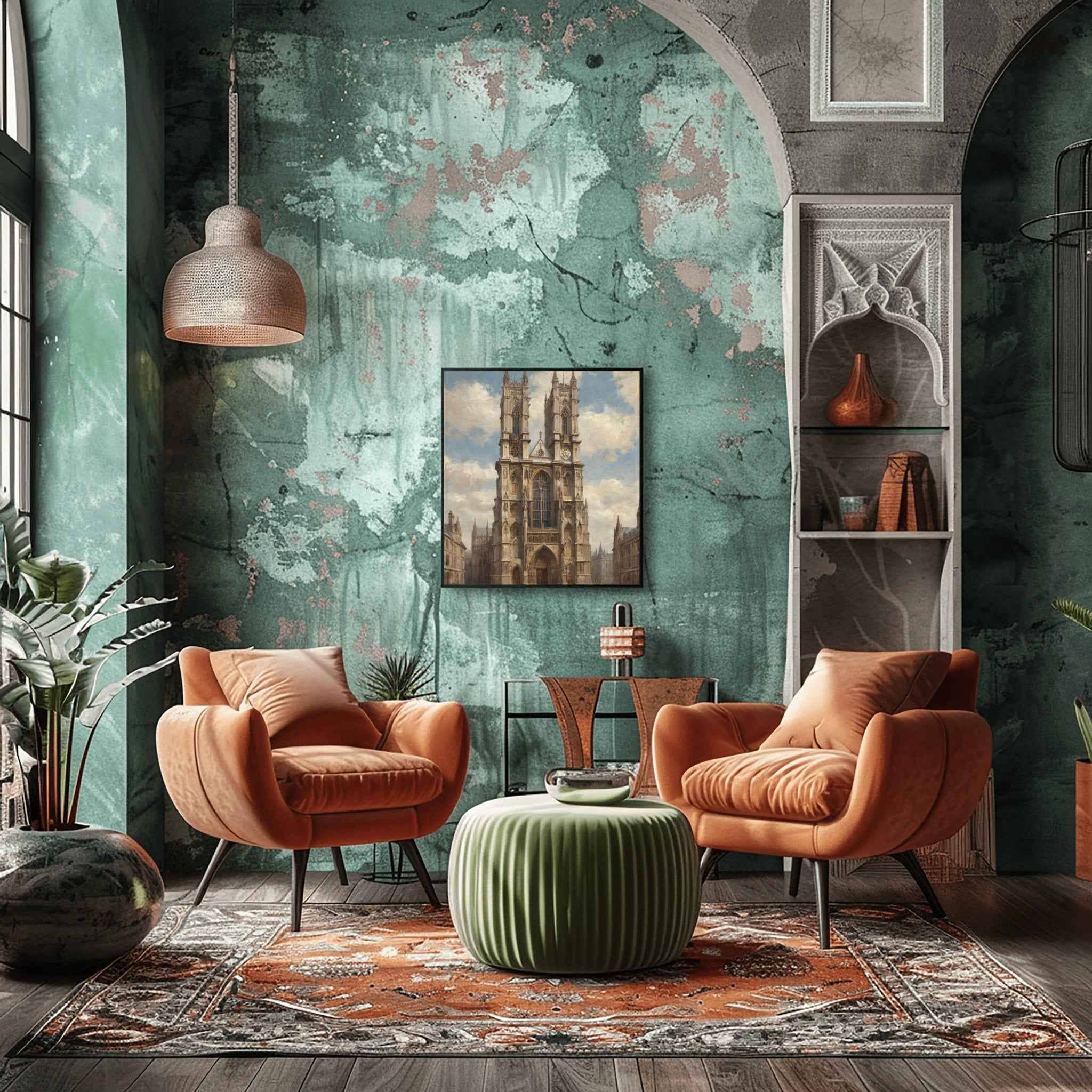 Westminster Abbey Poster Canvas Artwork - London Collection