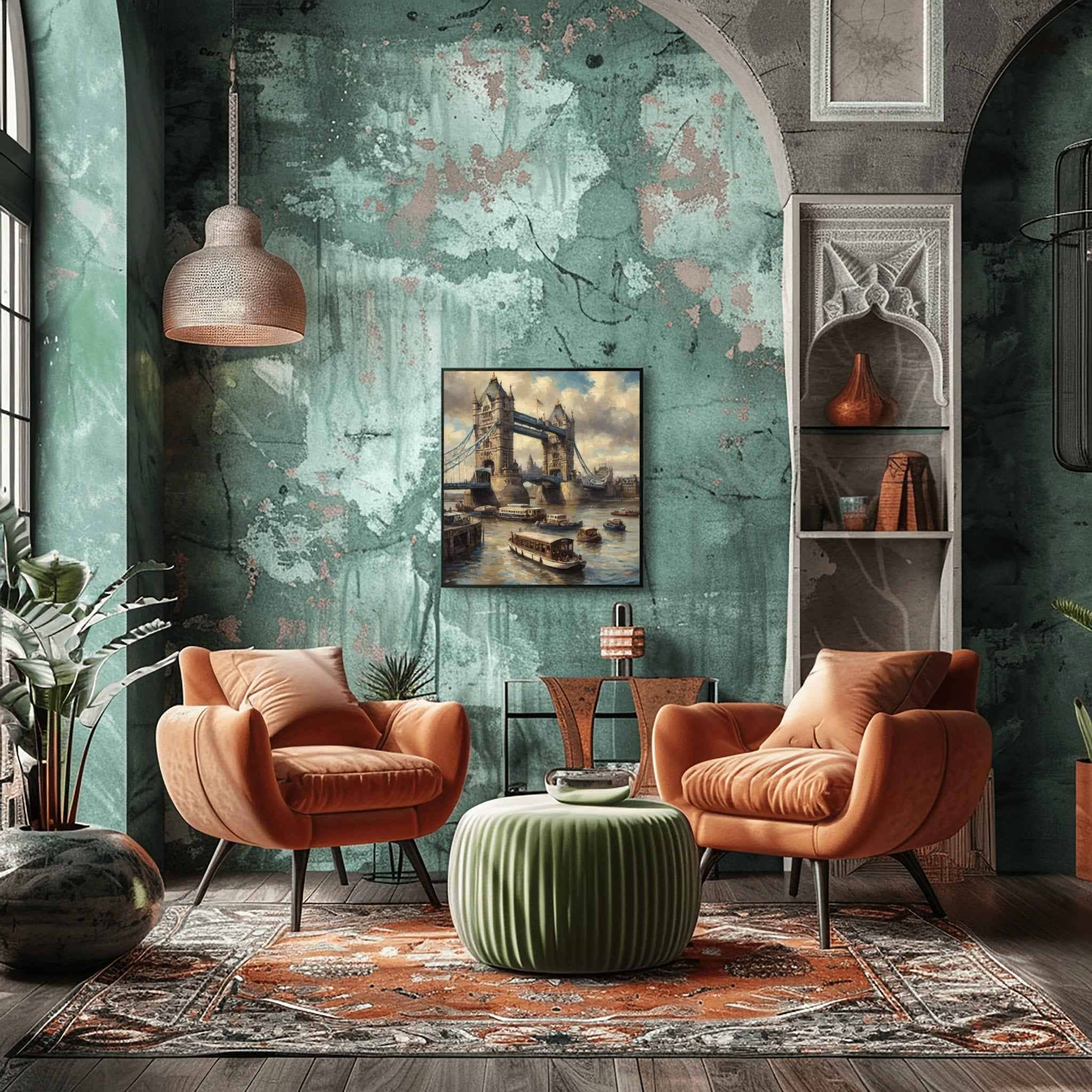 Tower Bridge Poster Canvas Artwork - London Collection