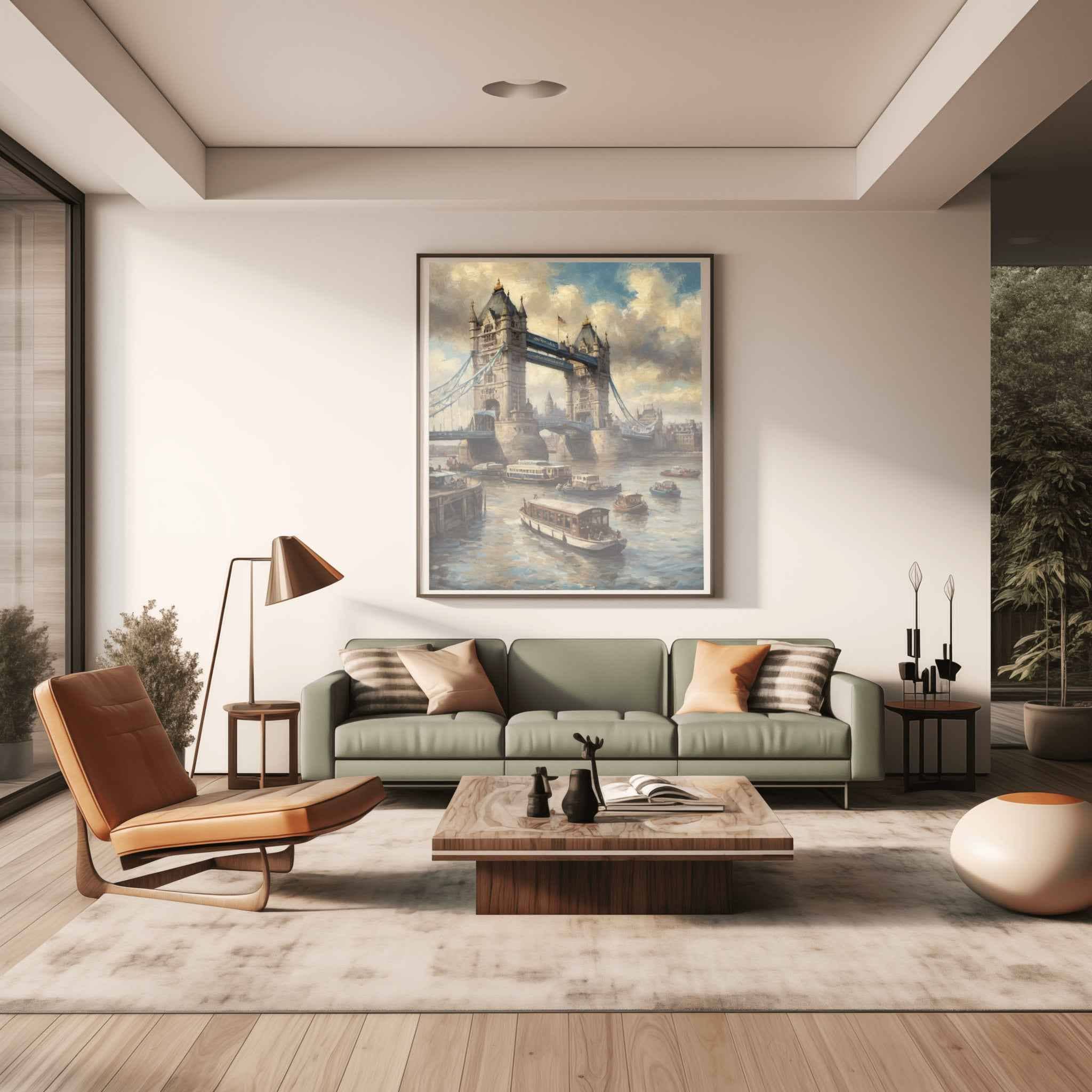 Tower Bridge Poster Canvas Artwork - London Collection