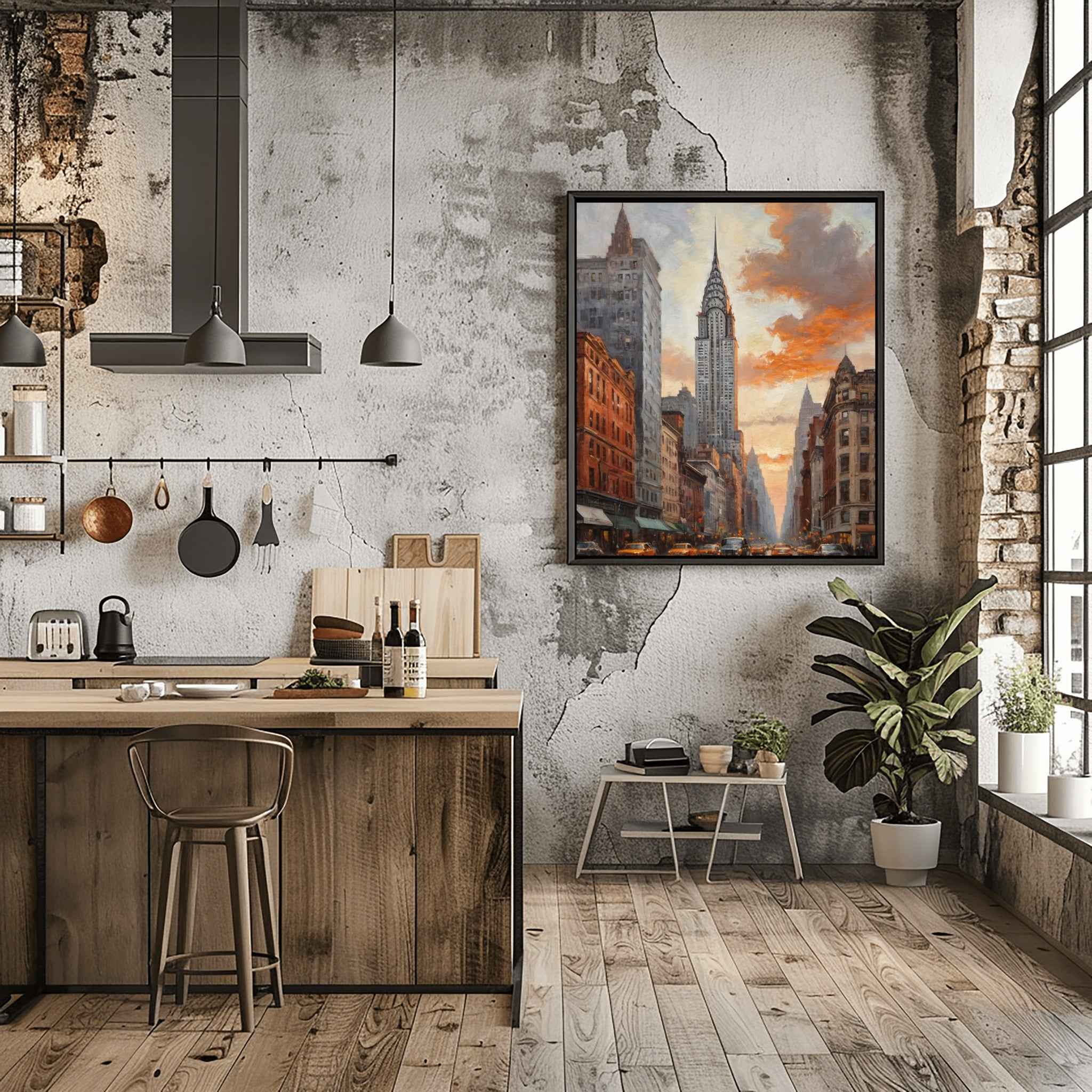 Chrysler Building Poster Canvas Artwork - New York Collection