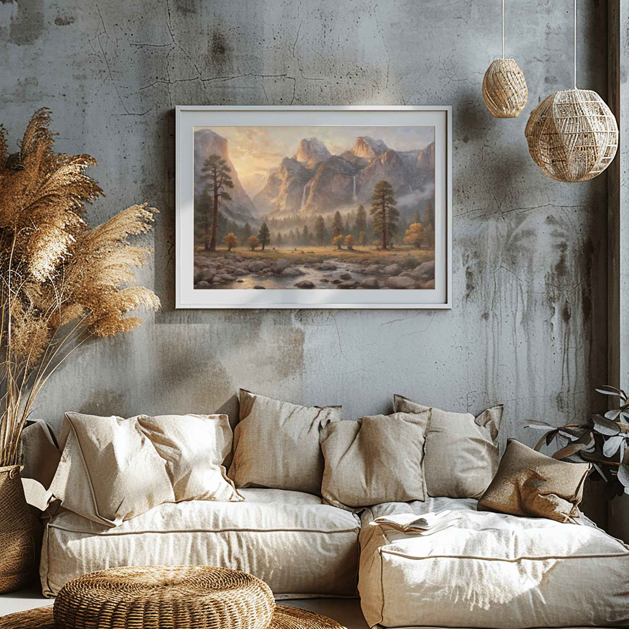 Granite Valley Poster Canvas Yosemite National Park Collection