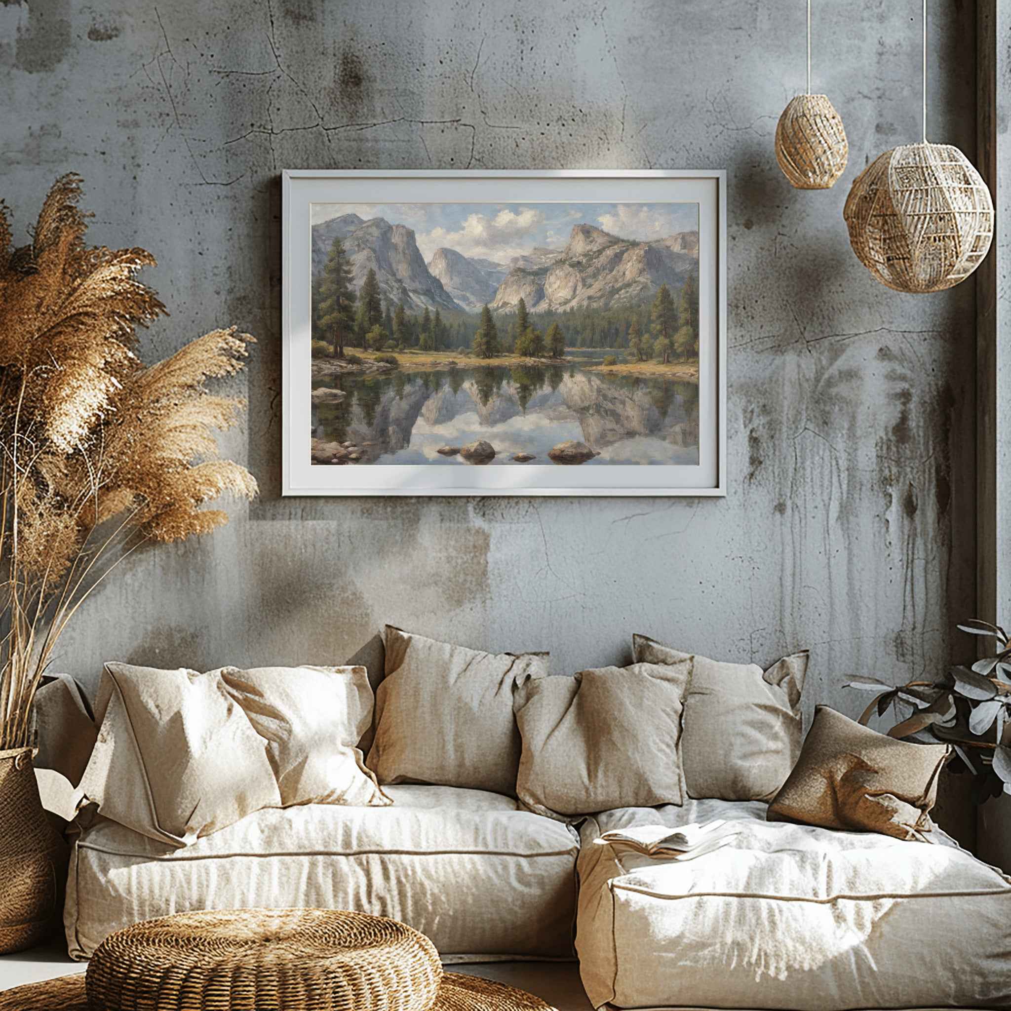 Mirror Lake Poster Canvas Yosemite National Park Collection